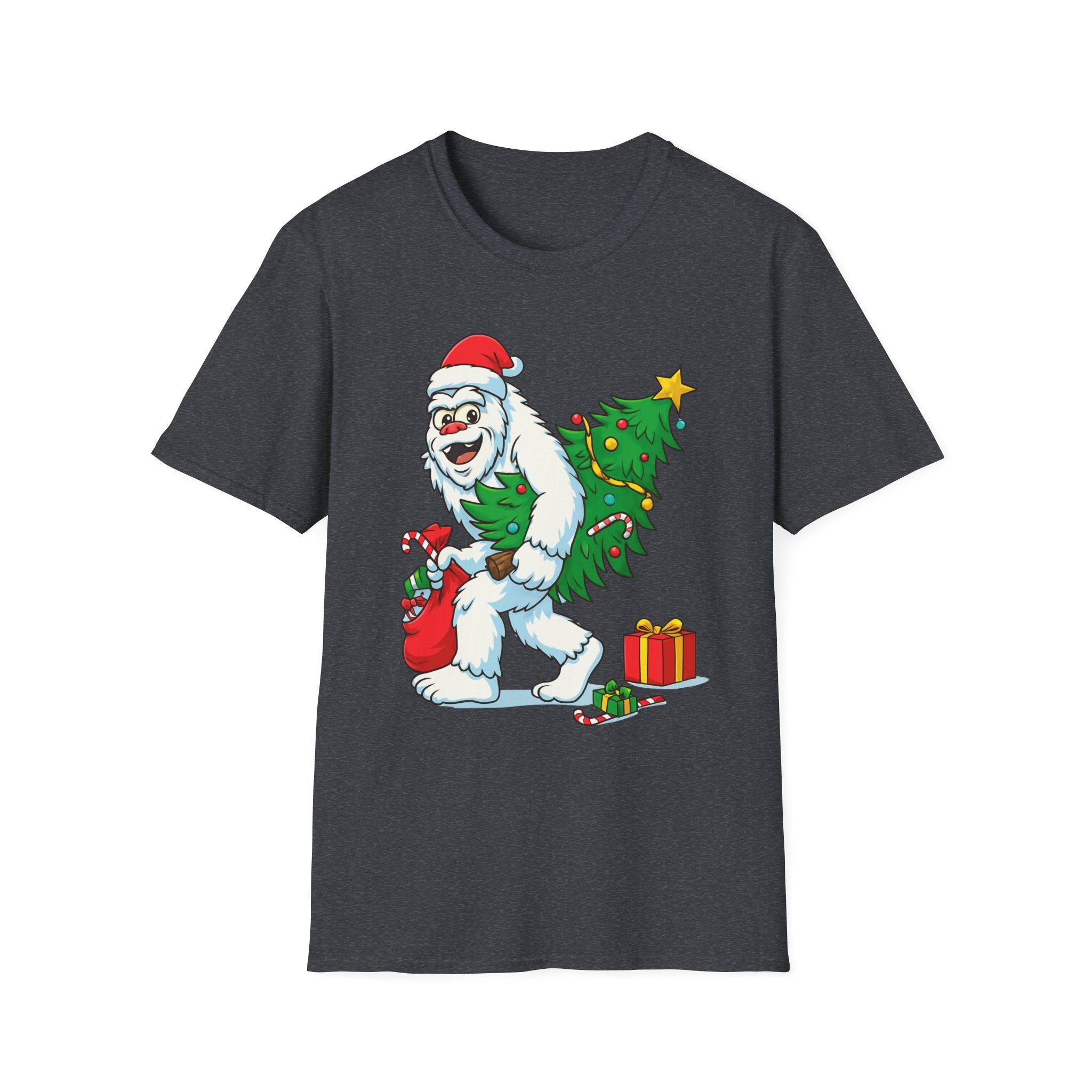 Yeti Stole Christmas T-Shirt | Funny Holiday Tee | Festive Unisex Cotton Shirt