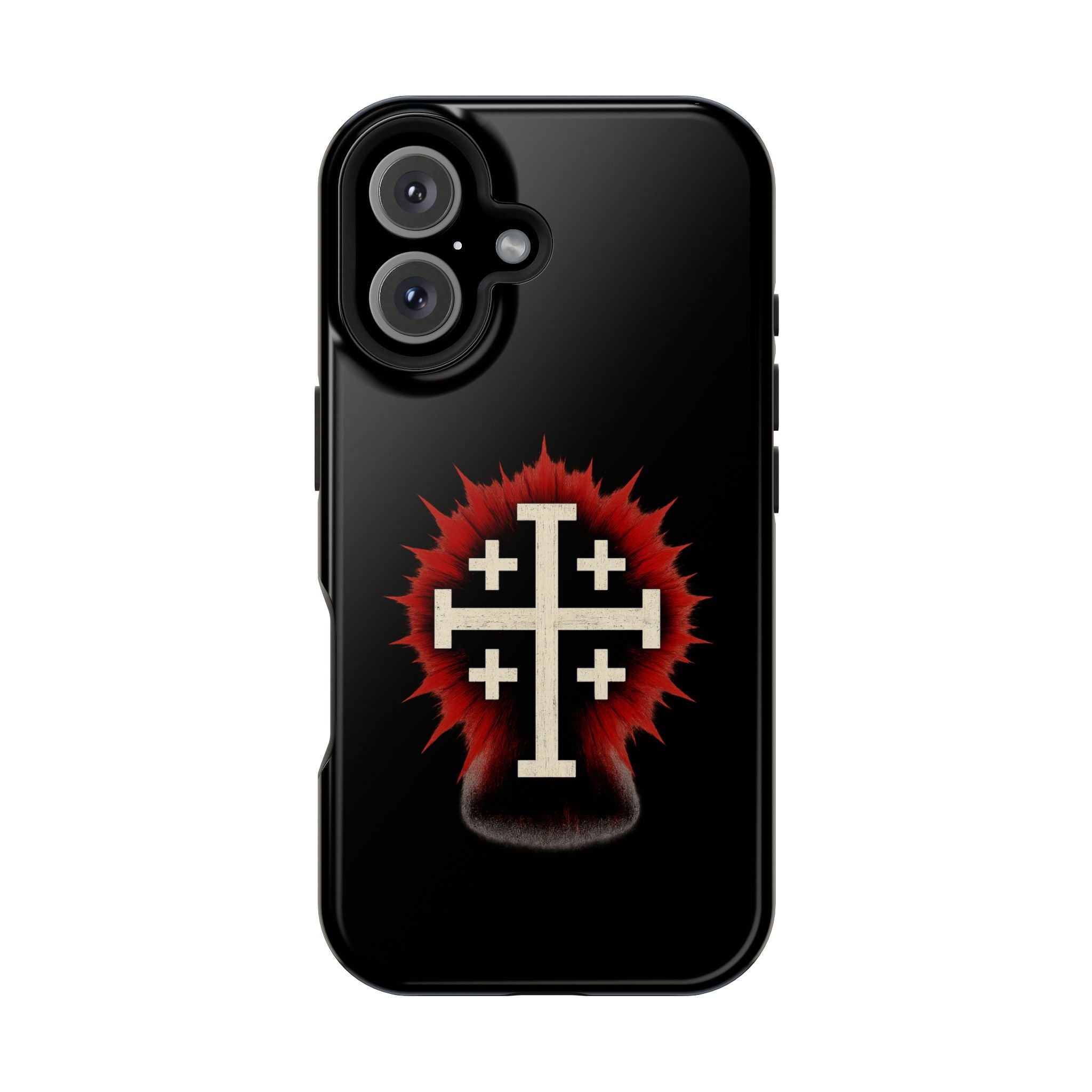 Cross Graphic Impact-Resistant Magnetic Phone Case