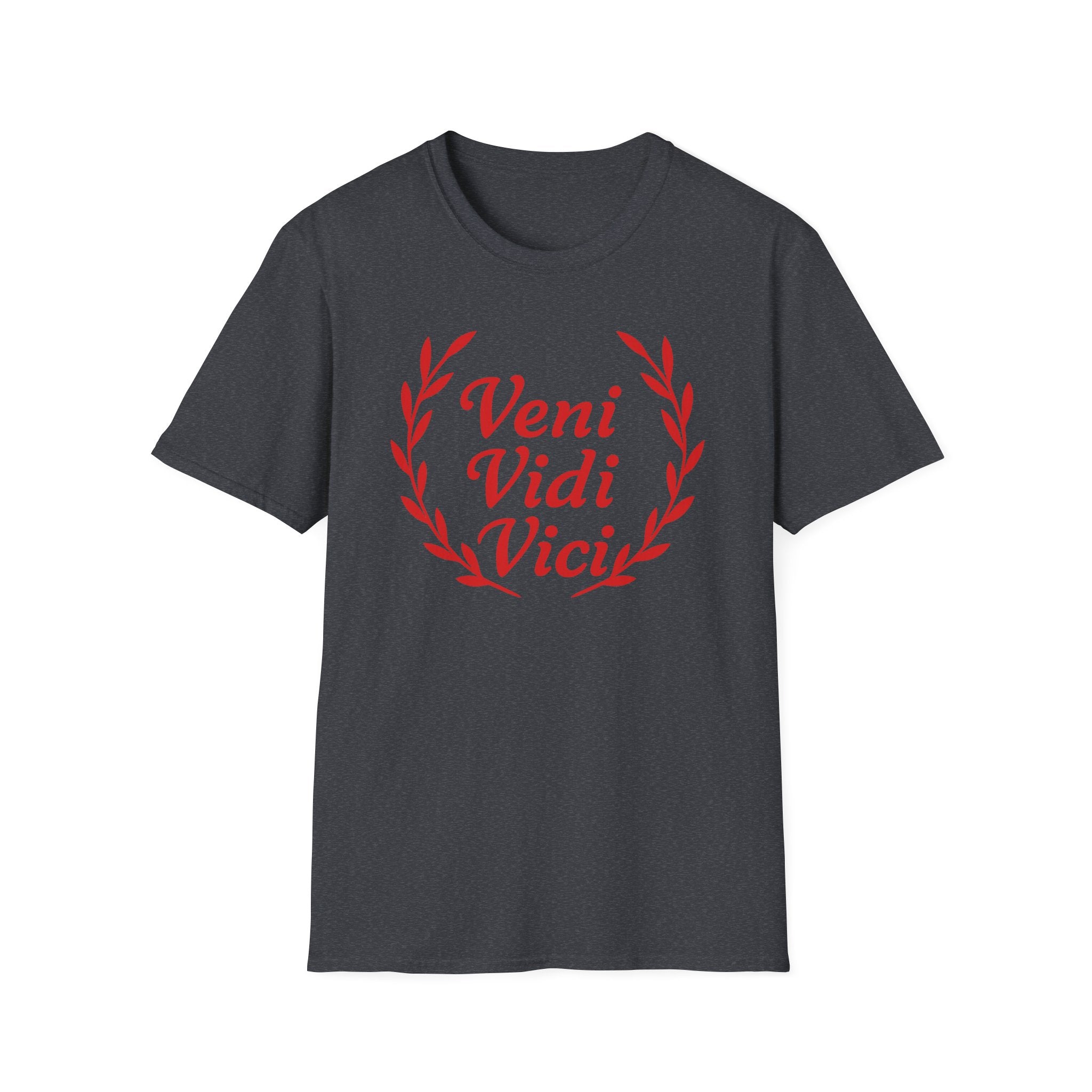 Veni Vidi Vici Light Red Design Softstyle Cotton T-Shirt