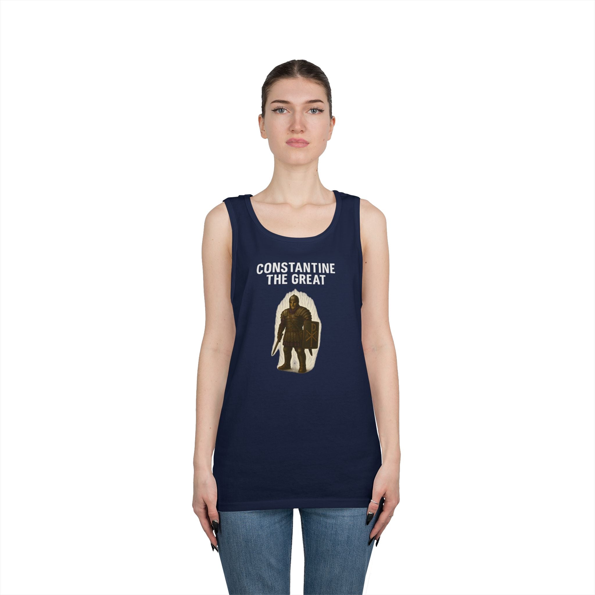 Constantine the Great Alt Design Heavy Cotton Tank Top