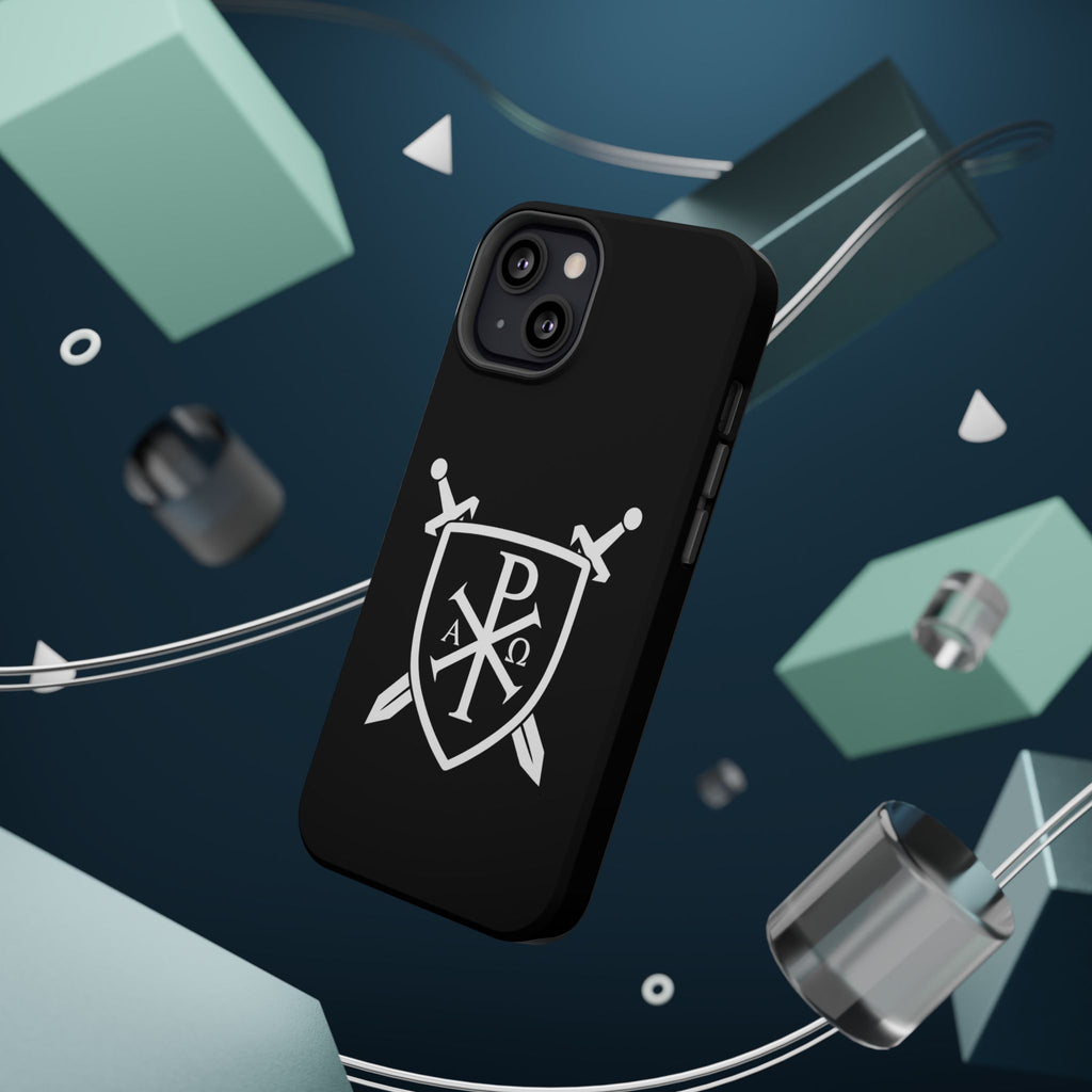 Swords and Shield Pi Chi Rho Graphic Design Magnetic Impact-Resistant Cases