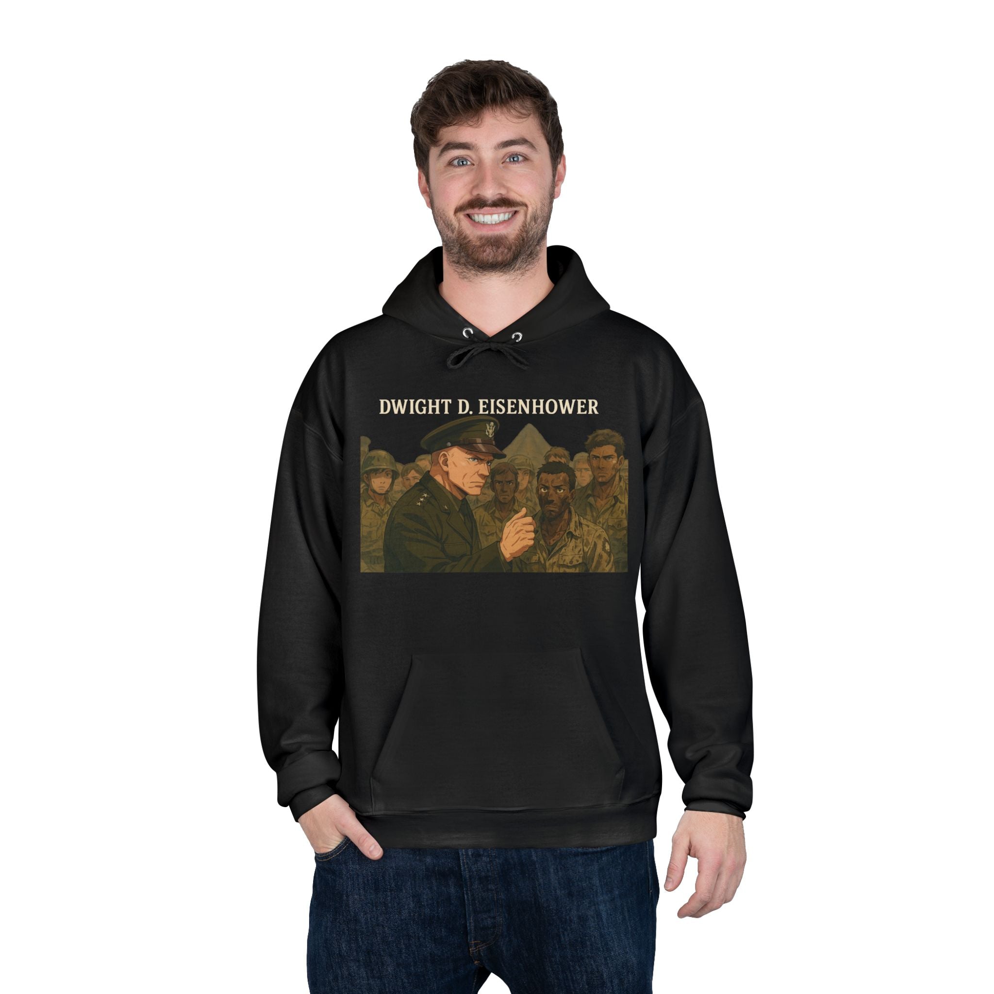 Historical Figure Dwight D. Eisenhower Hoodie, Unisex Pullover, Vintage Dwight D. Eisenhower Sweatshirt, Great Gift for History Lovers, [...]