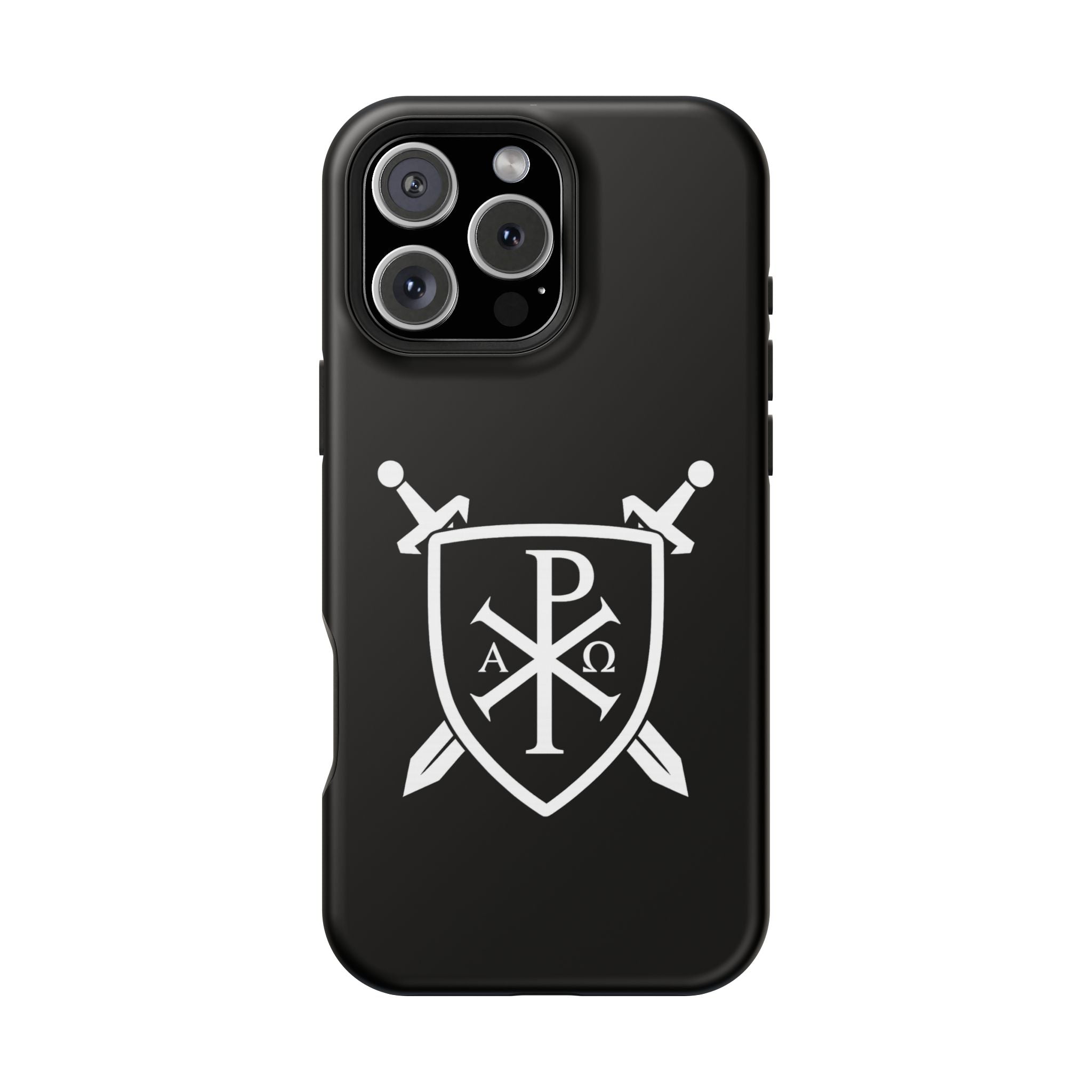 Swords and Shield Pi Chi Rho Graphic Design Magnetic Impact-Resistant Cases