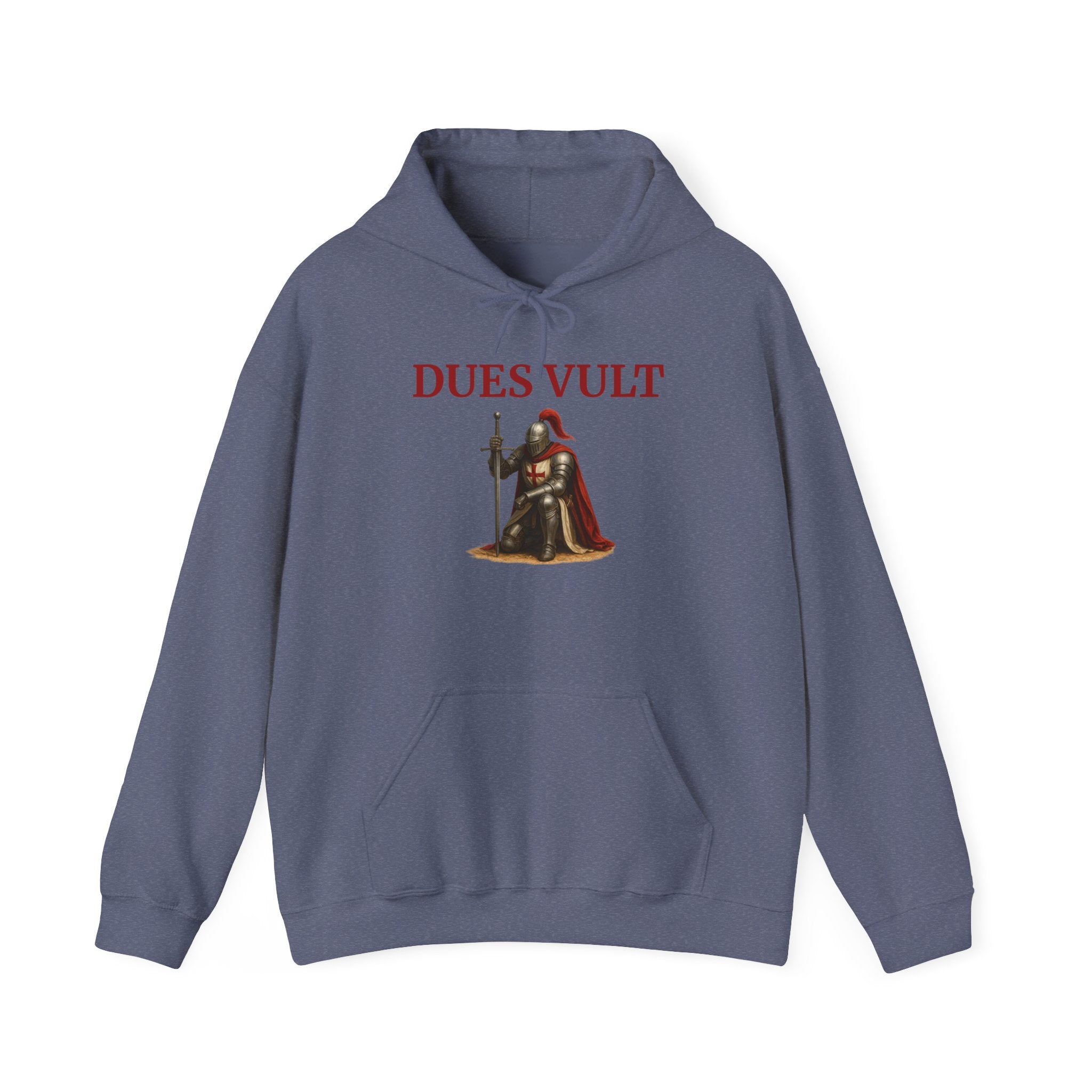 Medieval Knight Crusader Dues Vult Hoodie