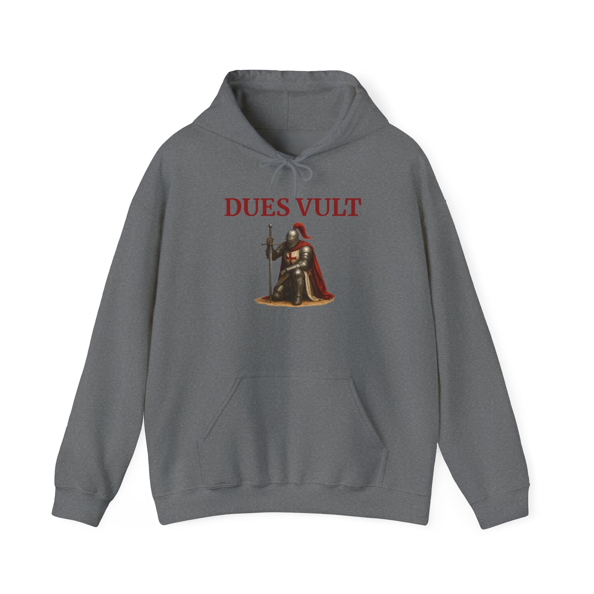 Medieval Knight Crusader Dues Vult Hoodie