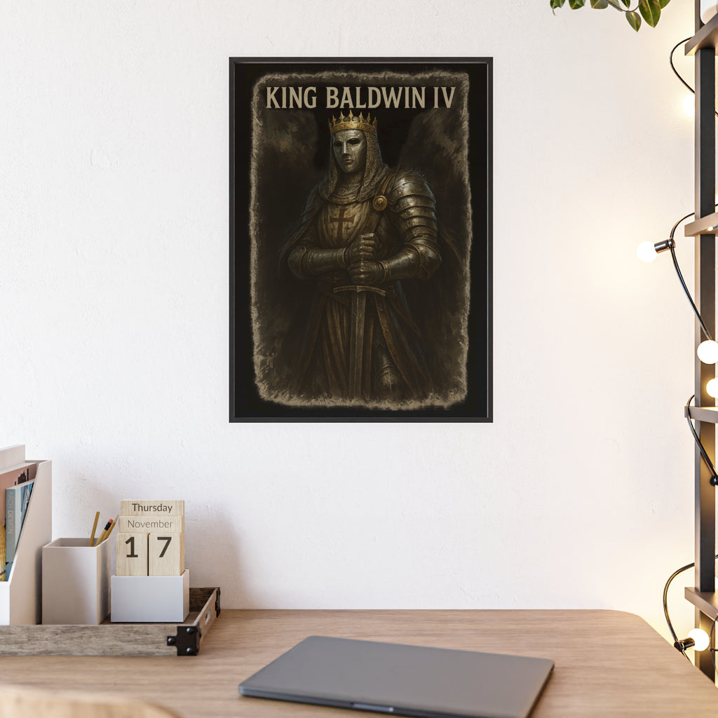 Medieval King Baldwin IV Framed Poster