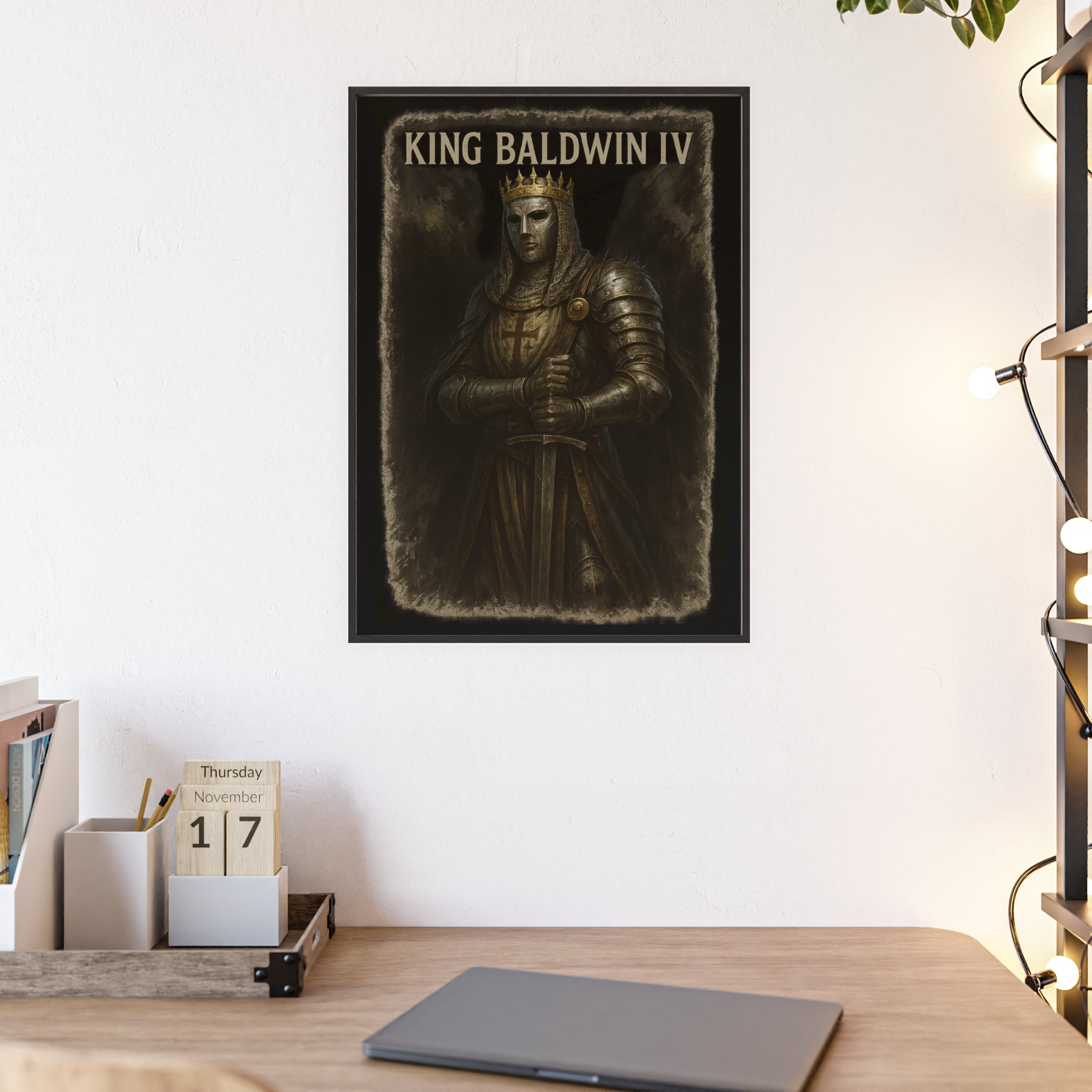 Medieval King Baldwin IV Framed Poster