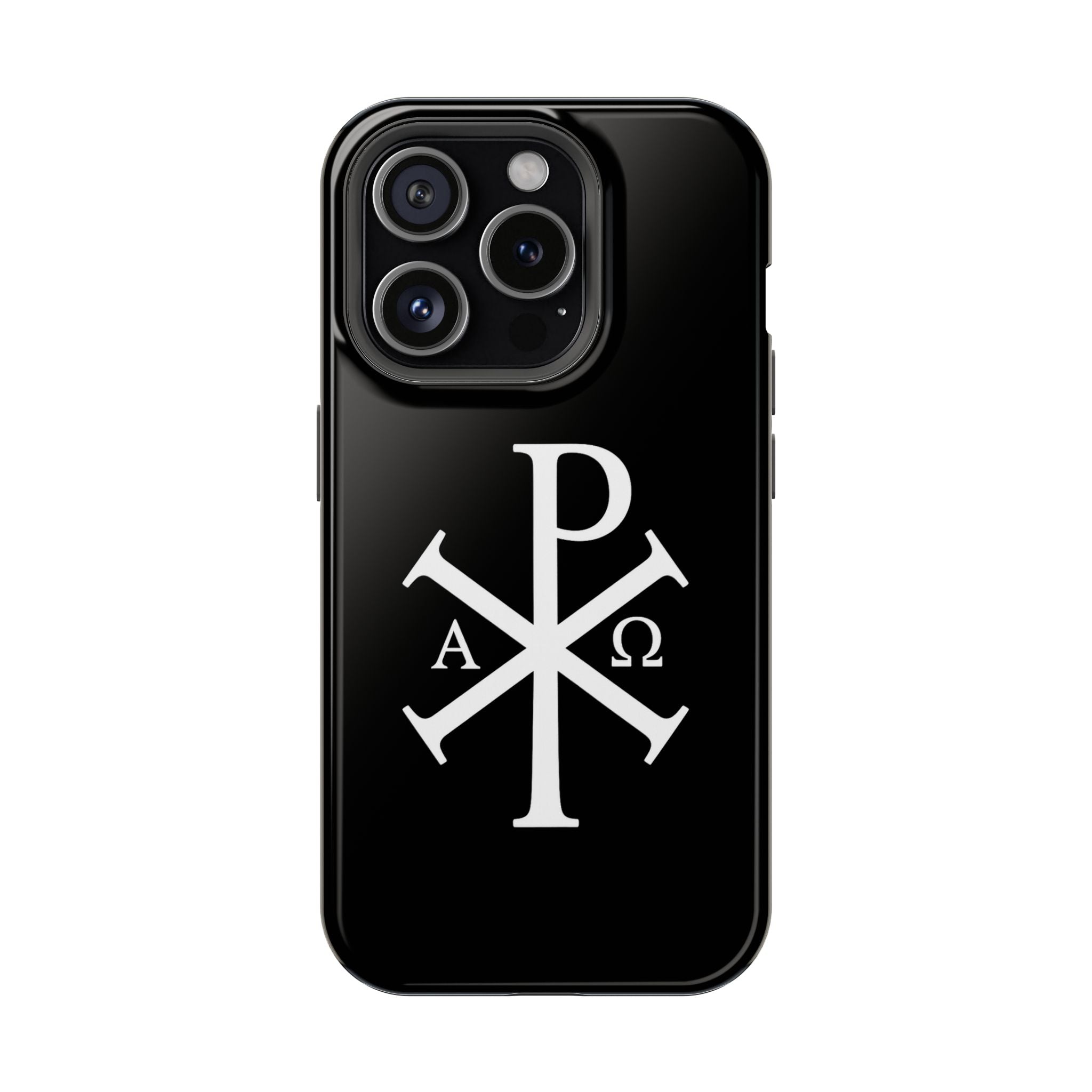 Pi Chi Rho White Design Magnetic Impact-Resistant Cases