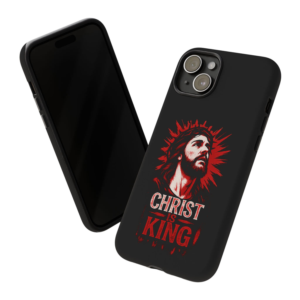 Christ is King Phone Case, Tough Phone Cover for Christian Faith