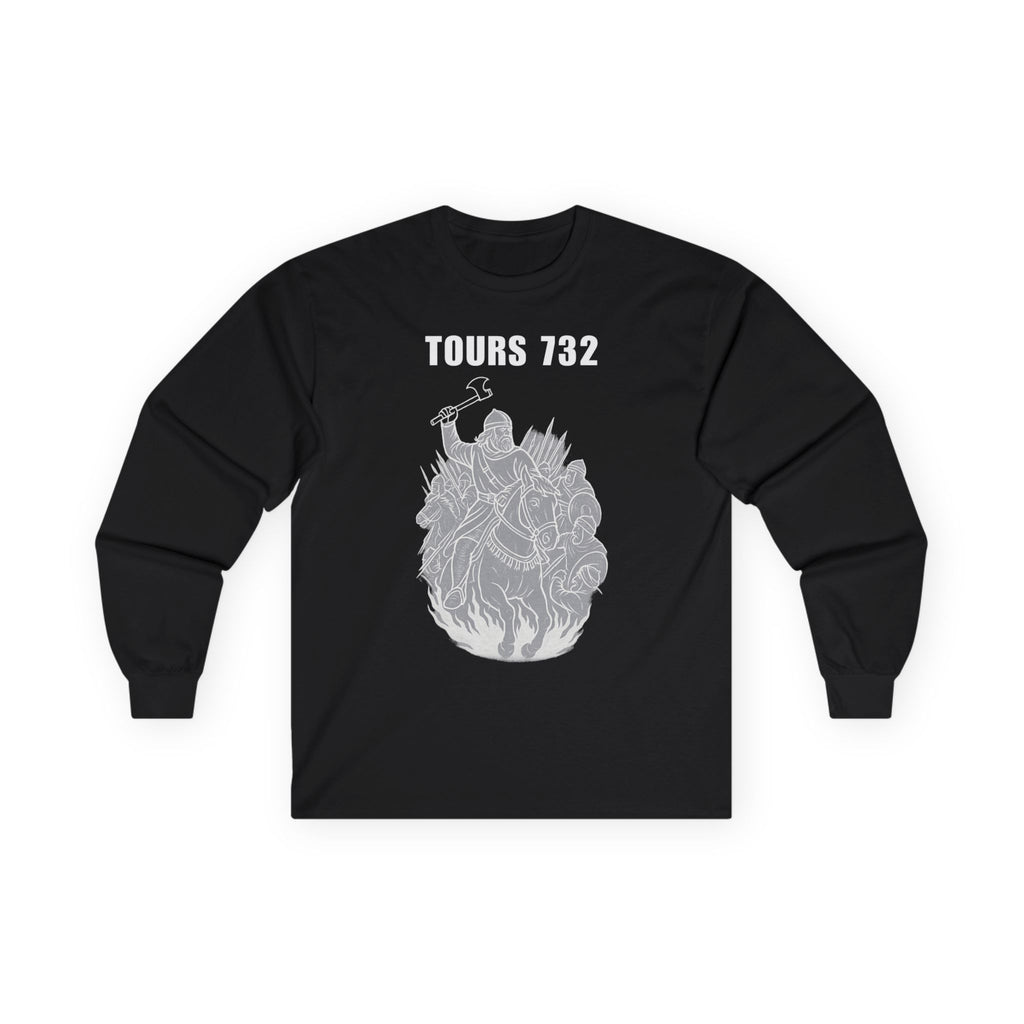 Battle of Tours 732 AD Charles The Hammer Martel Graphic Long Sleeve Tee