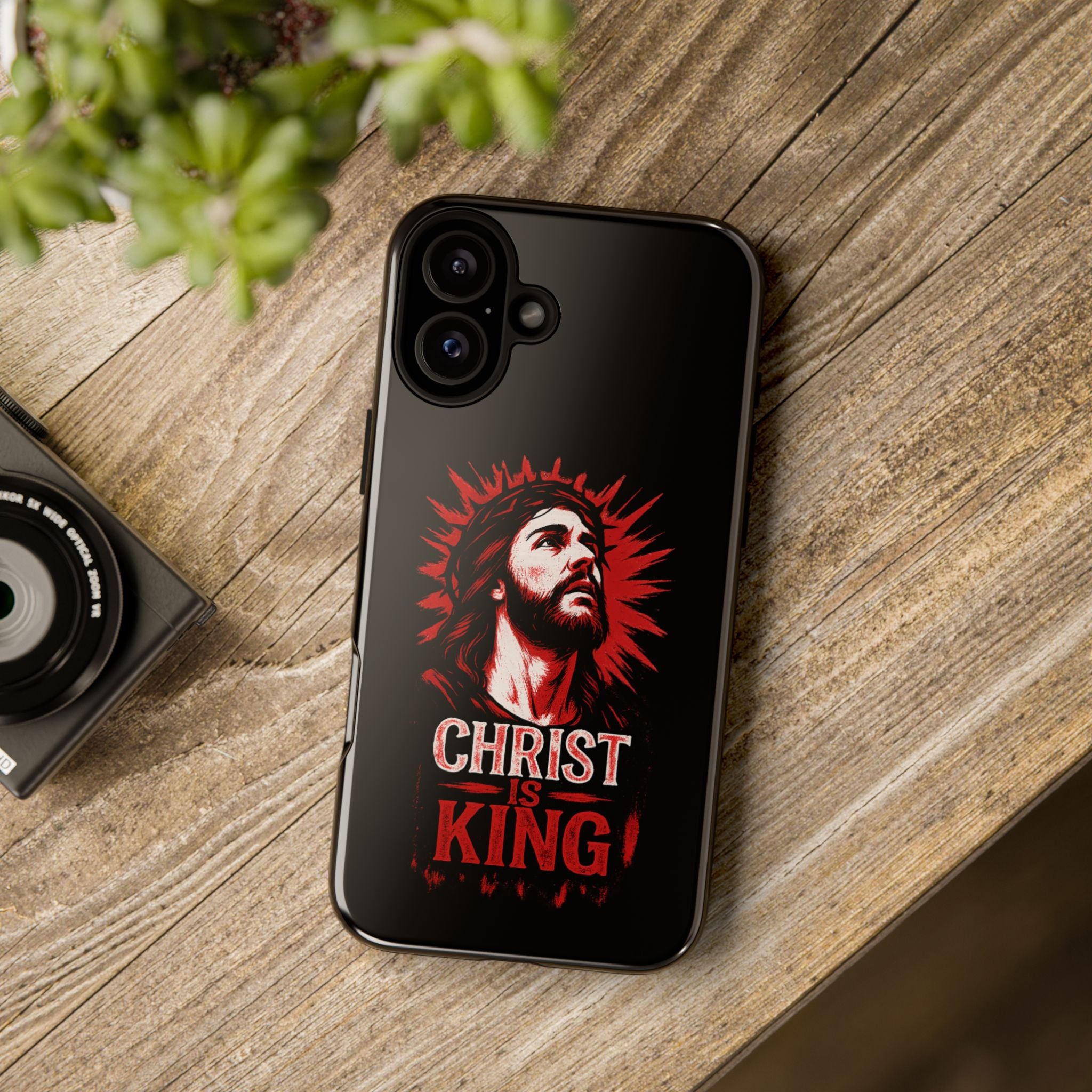 Christ is King Phone Case, Tough Phone Cover for Christian Faith
