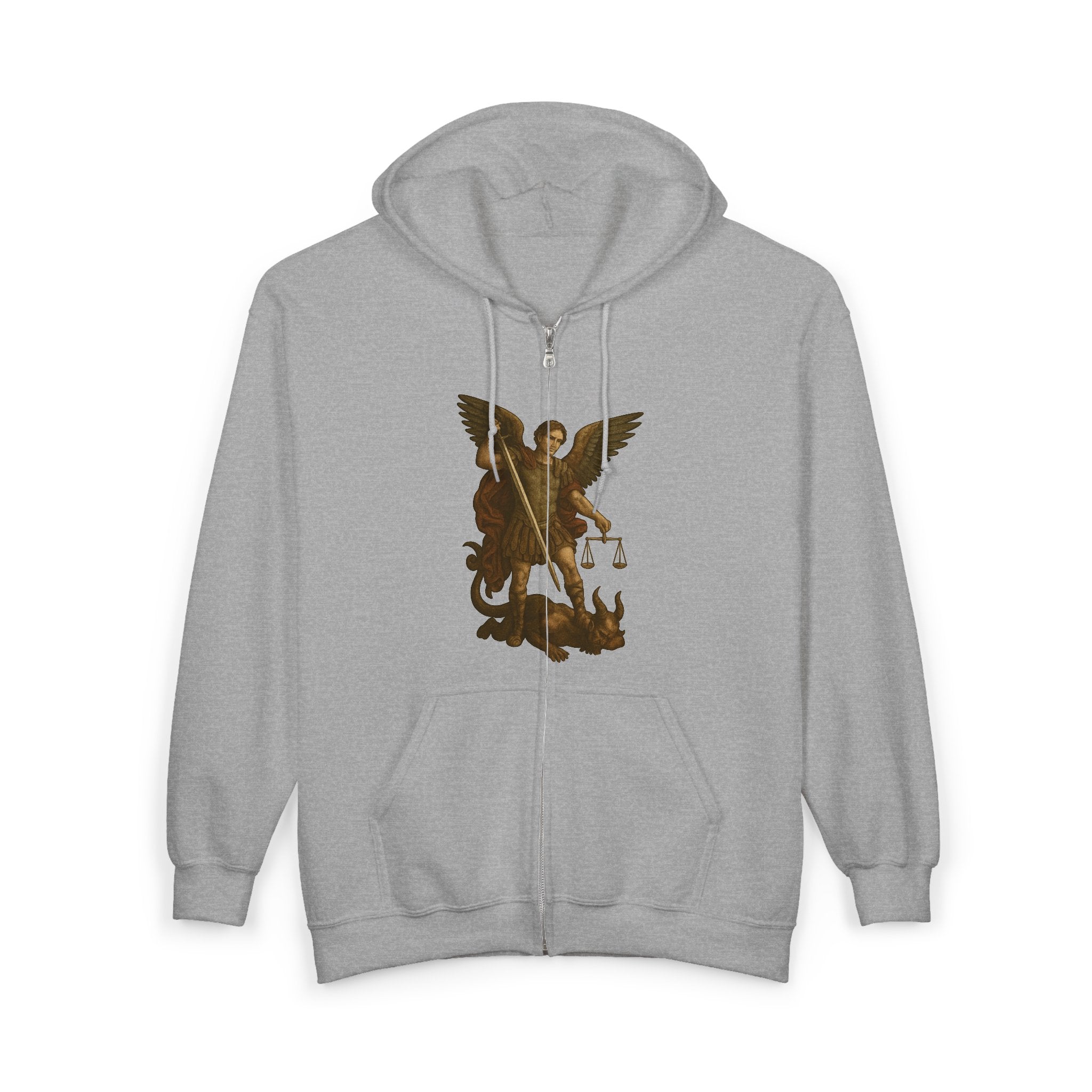 Michael The Arch Angel (Image Only) Full Zip Up Hoodie