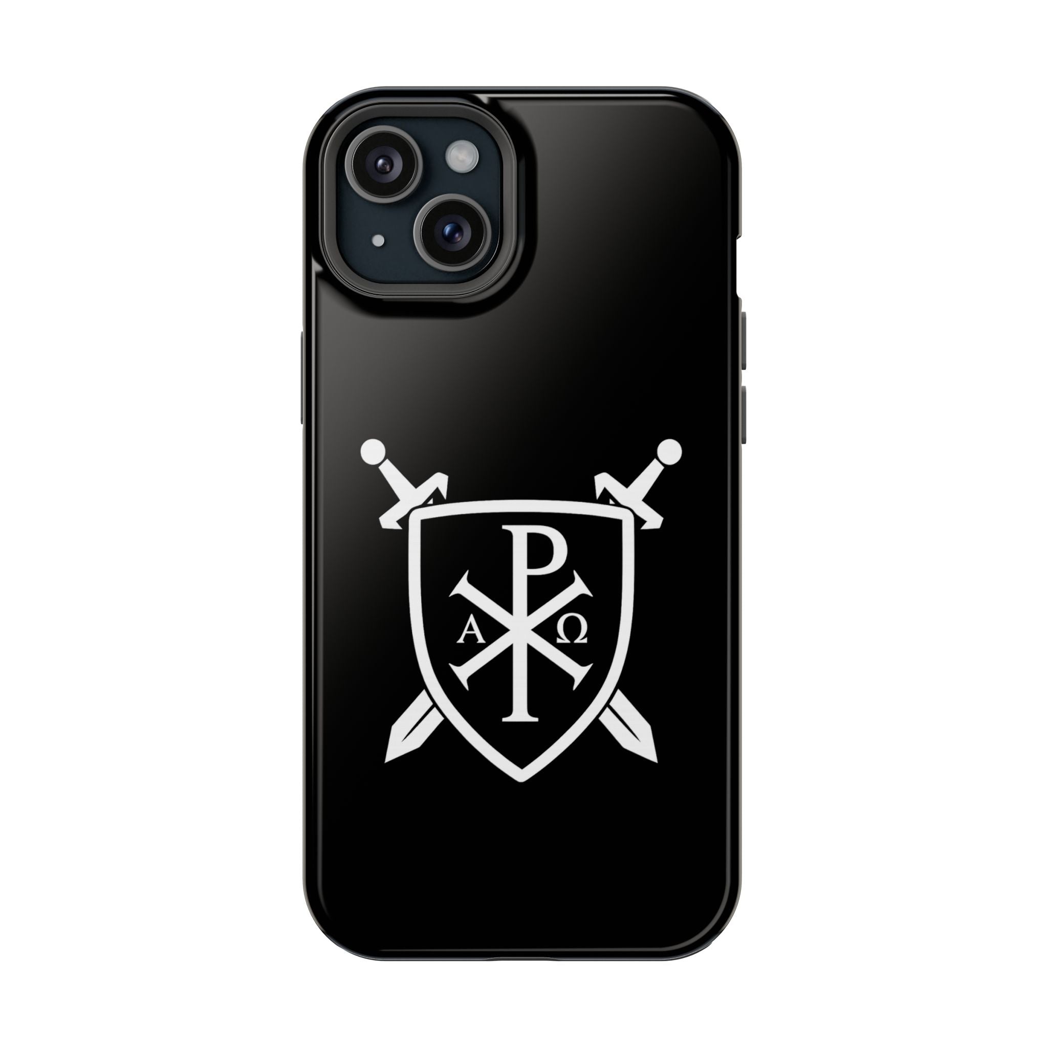 Swords and Shield Pi Chi Rho Graphic Design Magnetic Impact-Resistant Cases