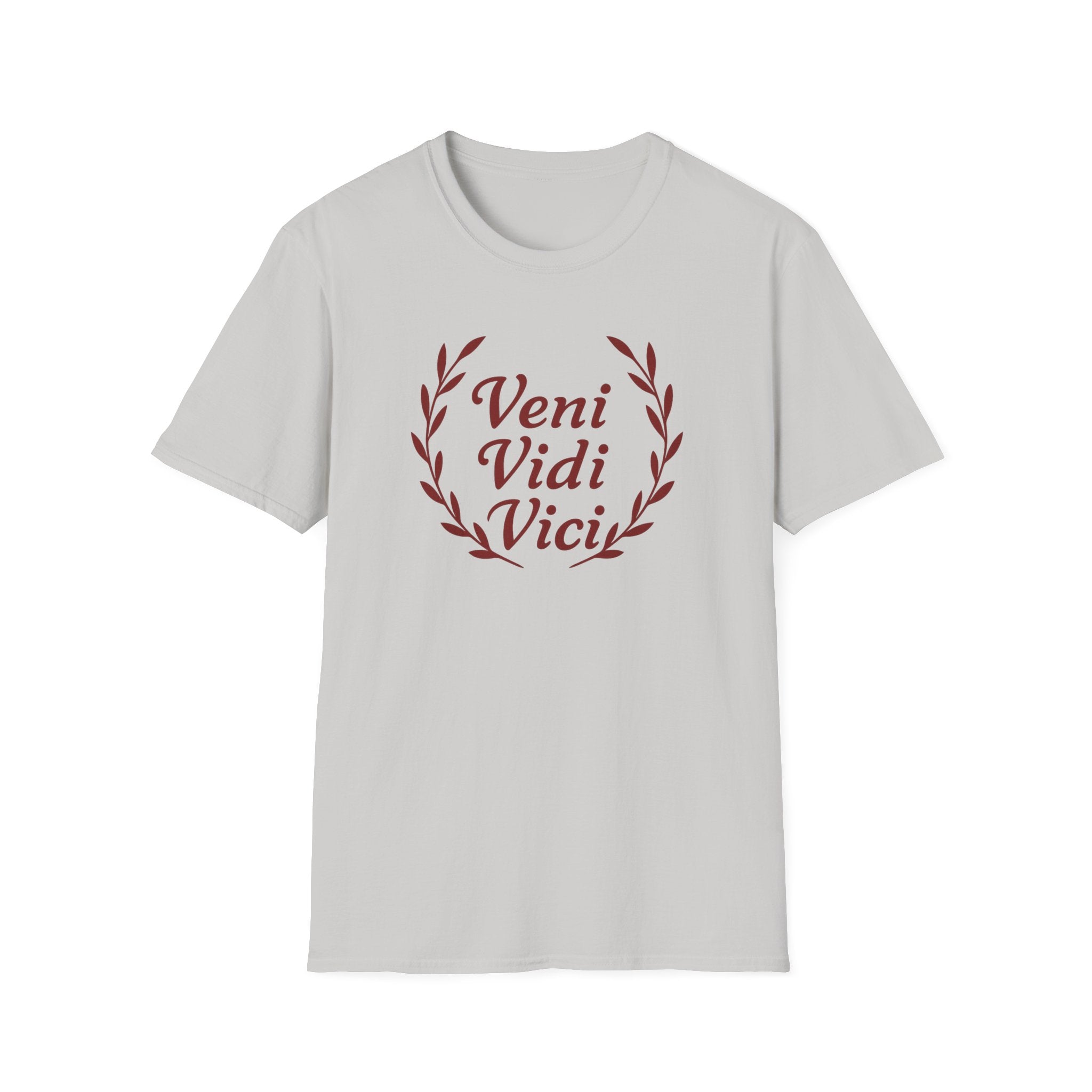 Veni Vidi Vici Red Design Softstyle T-Shirt