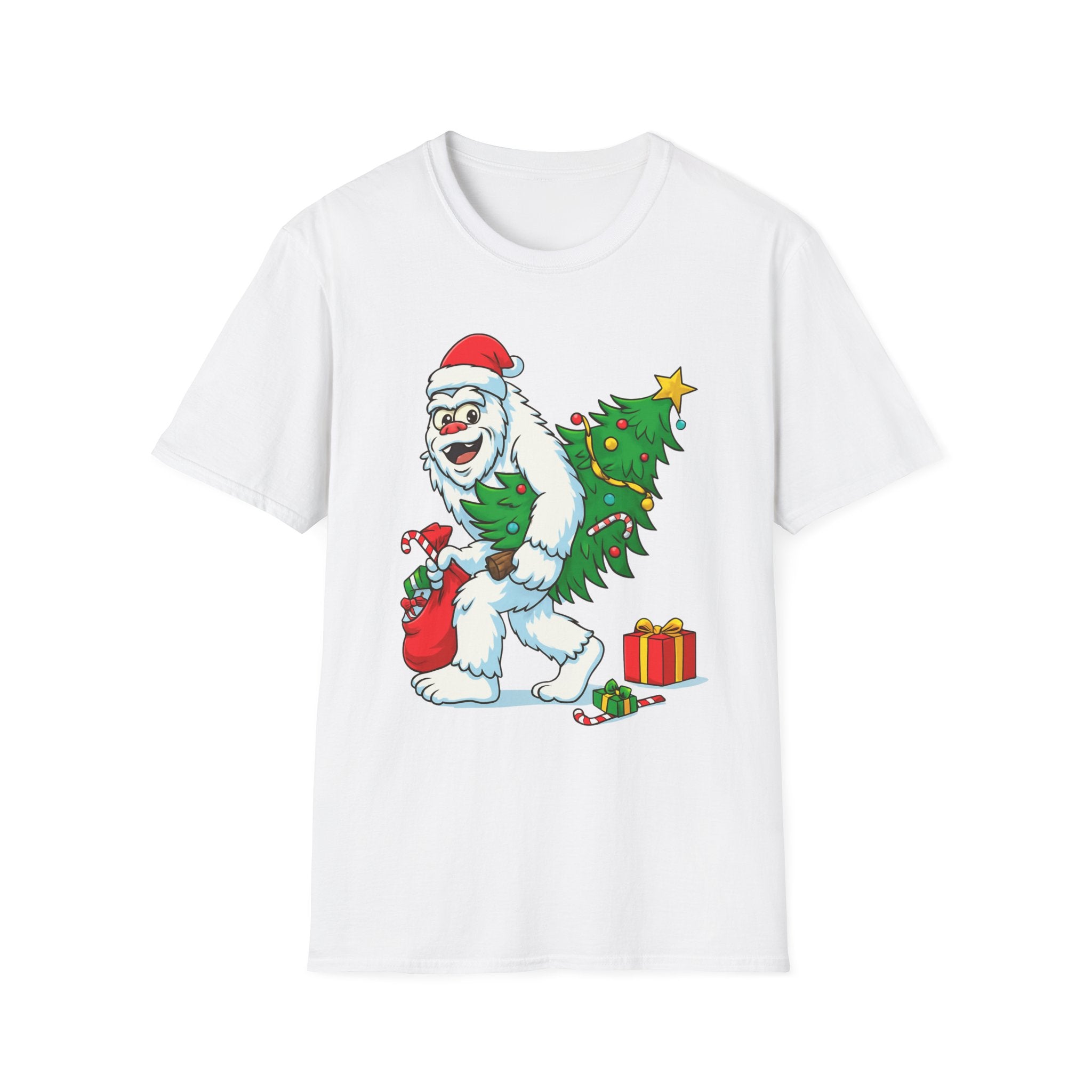 Yeti Stole Christmas T-Shirt | Funny Holiday Tee | Festive Unisex Cotton Shirt