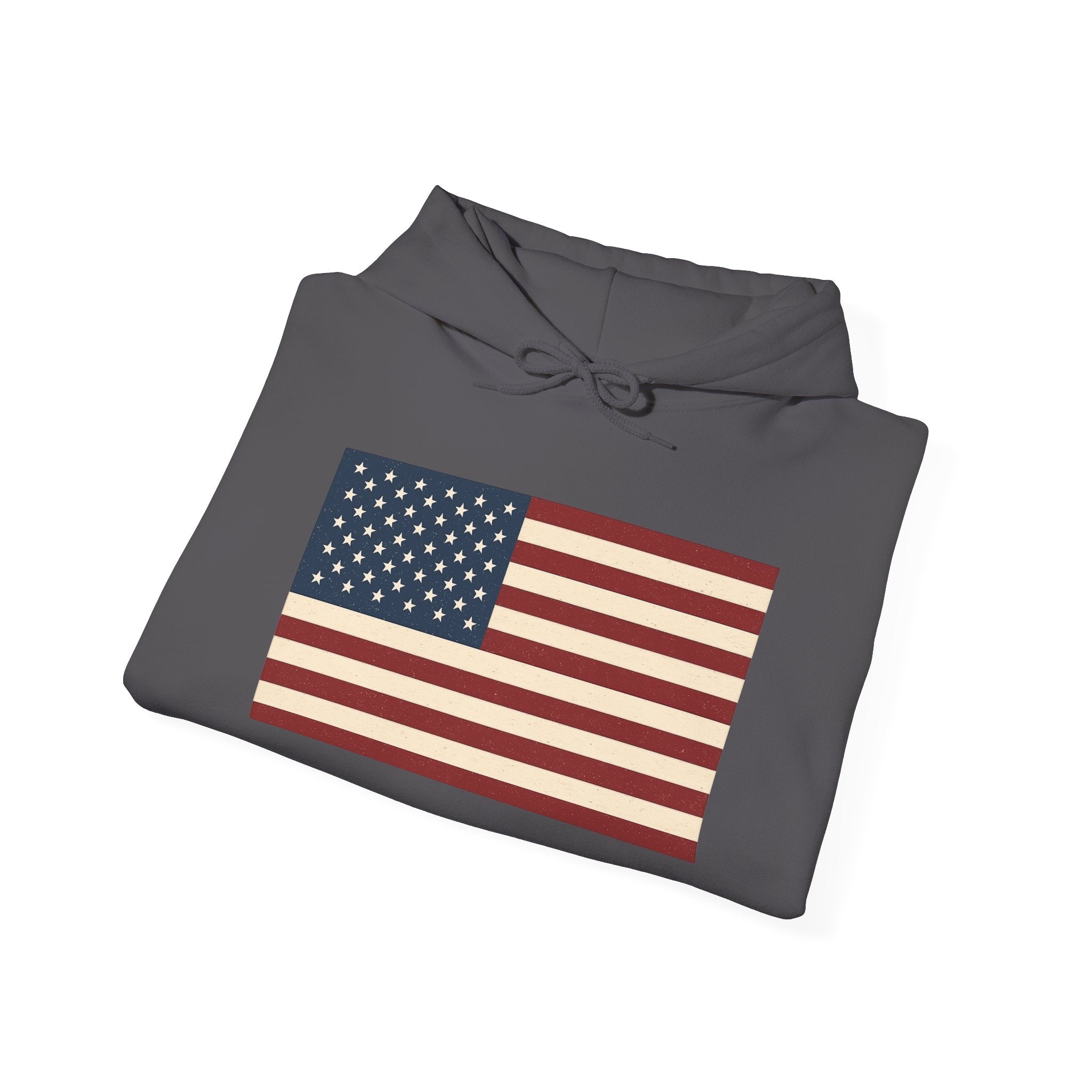 American Flag Pull Over Hoodie Sweatshirt