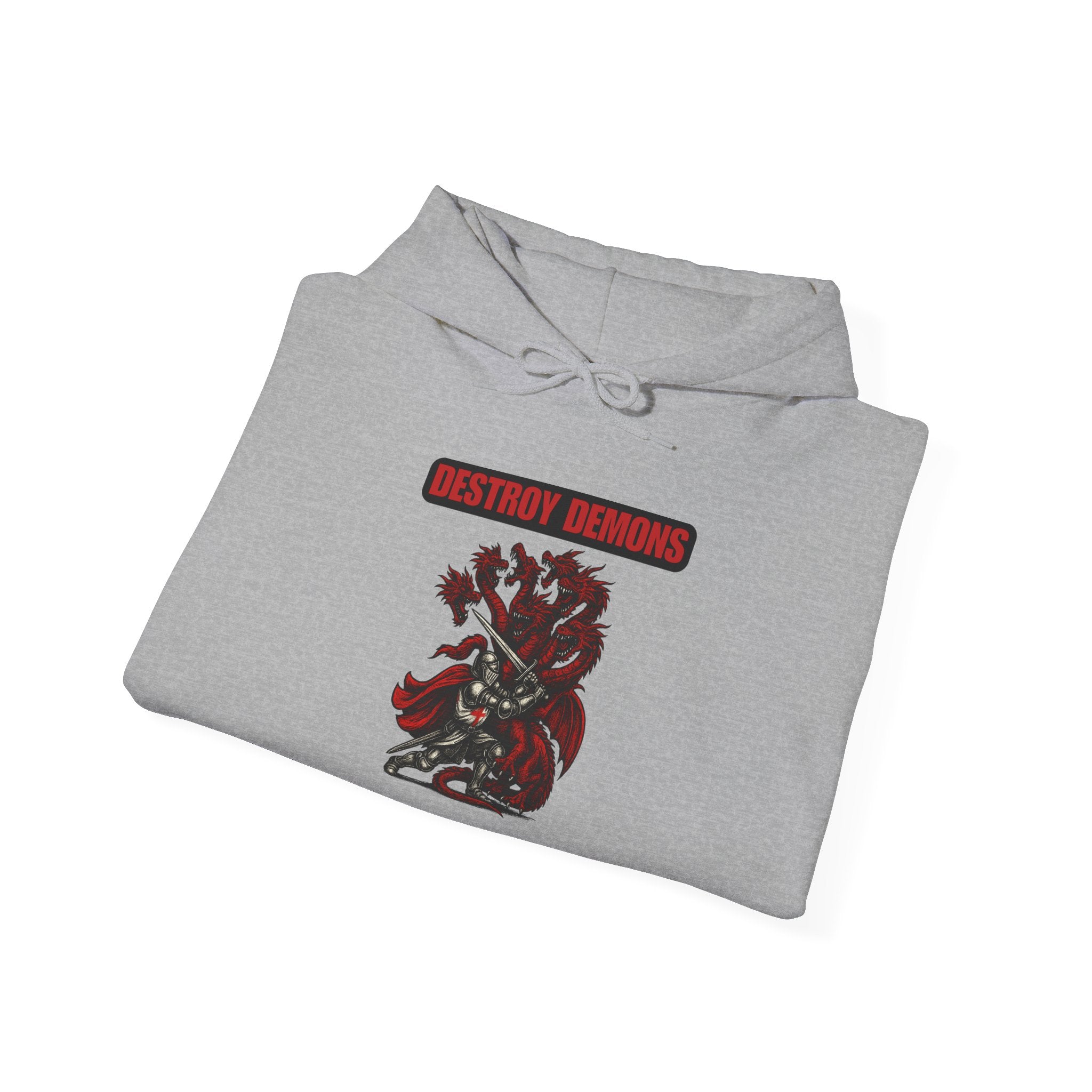Destroy Demons Crusader Vs Great Red Dragon Hoodie Sweatshirt