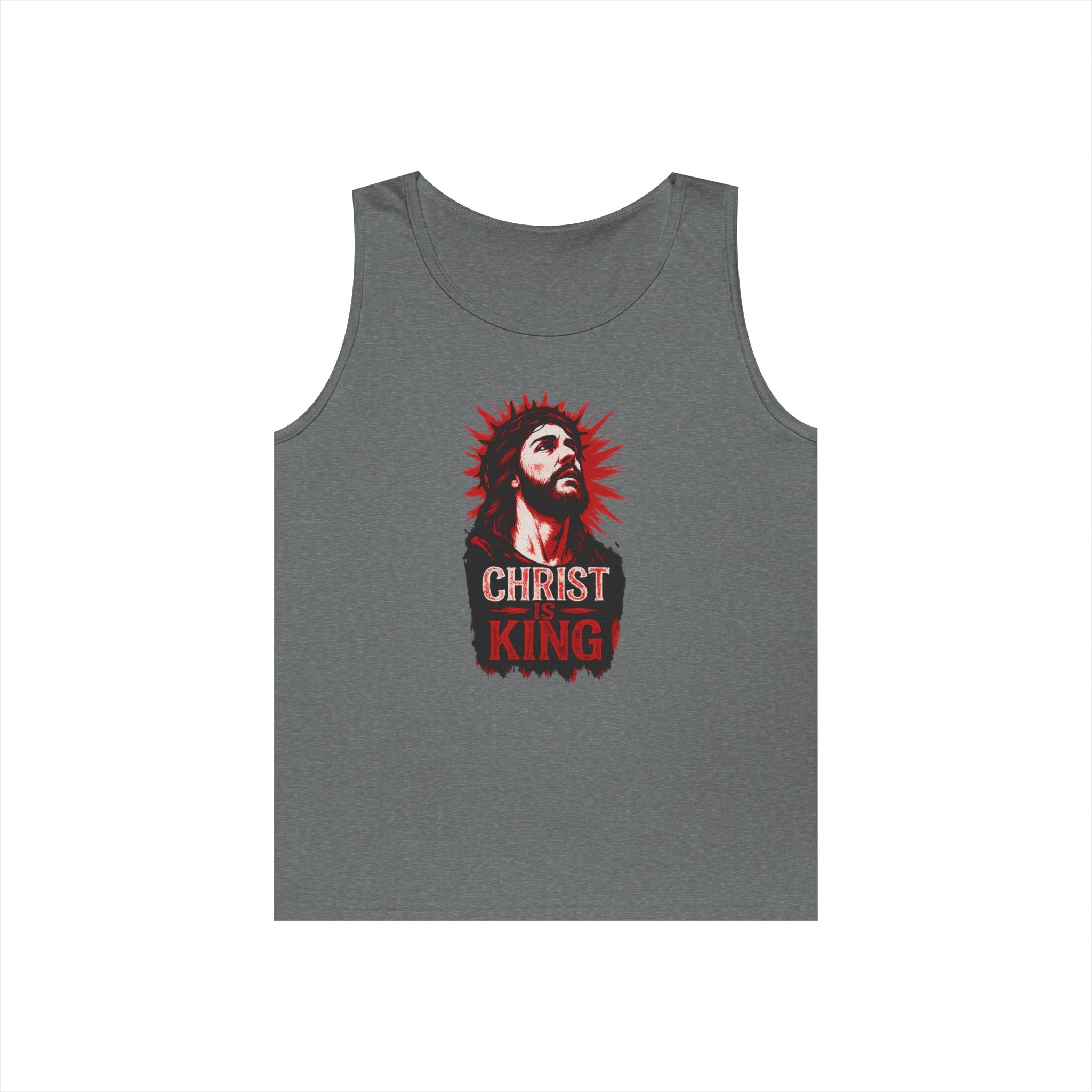 Christ is King Unisex Heavy Cotton Tank Top