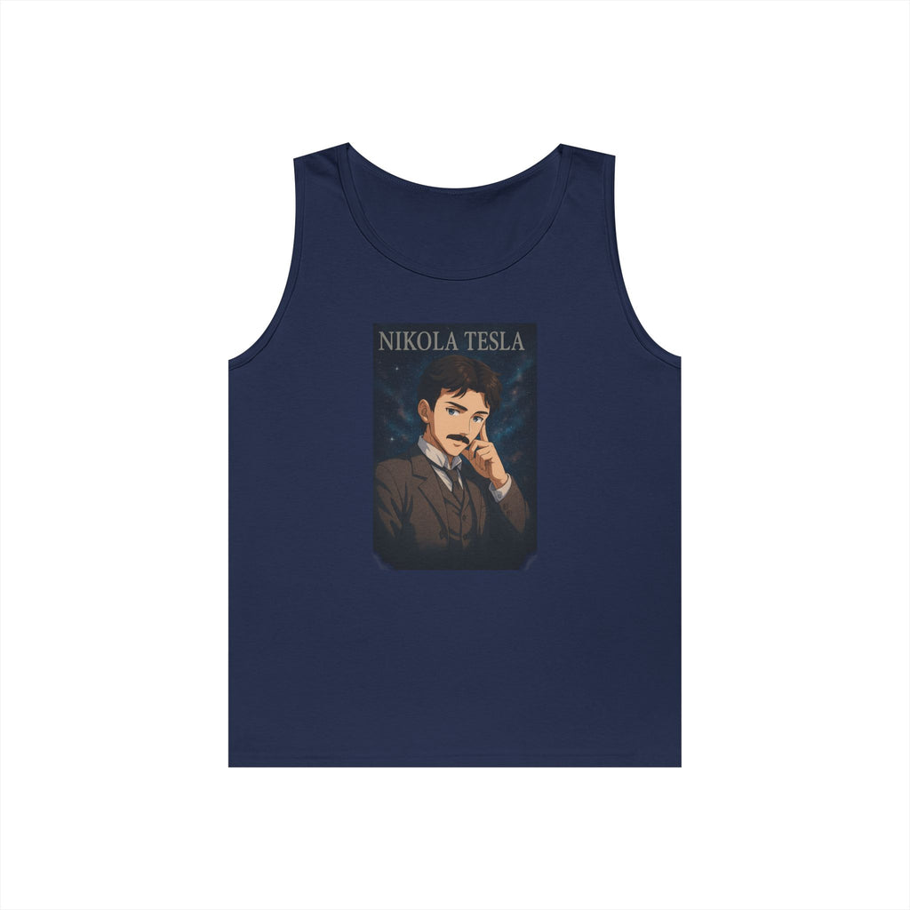 Nikola Tesla Unisex Heavy Cotton Tank Top