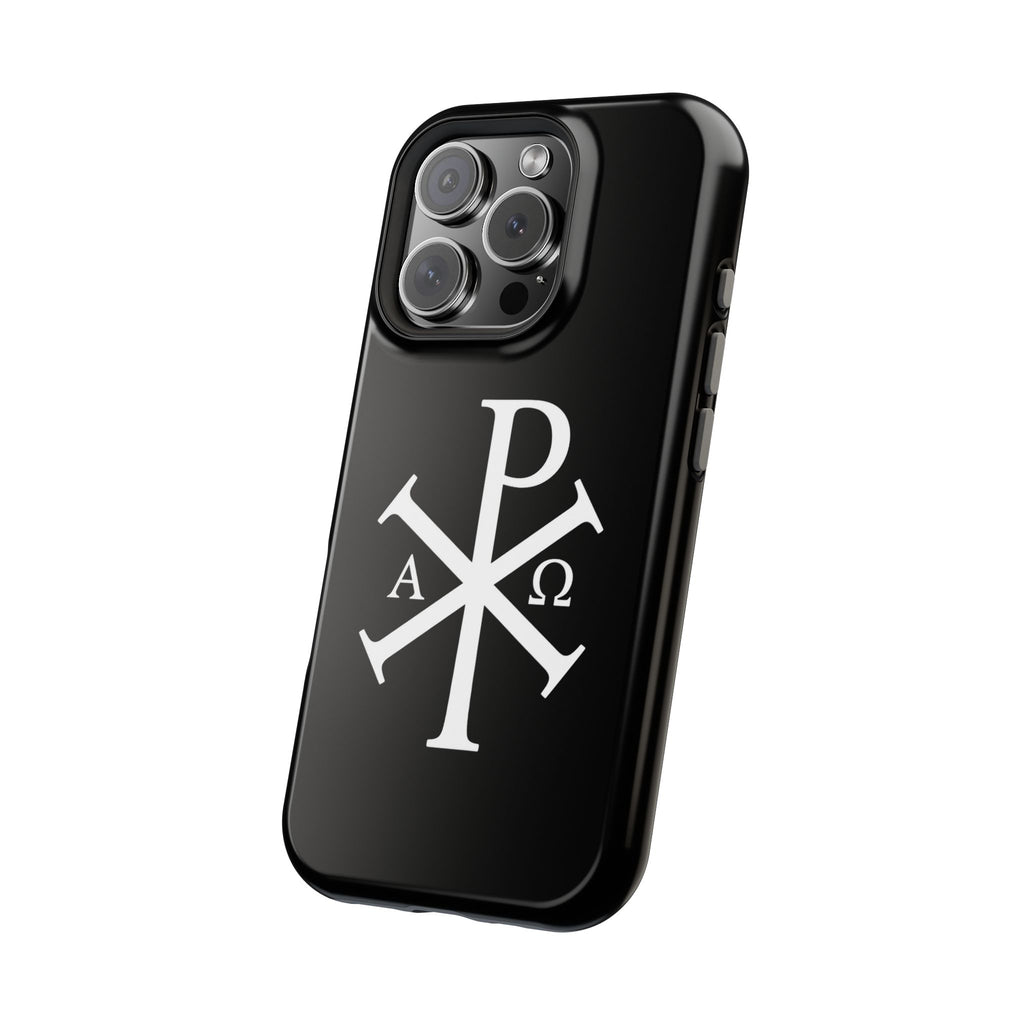 Pi Chi Rho White Design Magnetic Impact-Resistant Cases