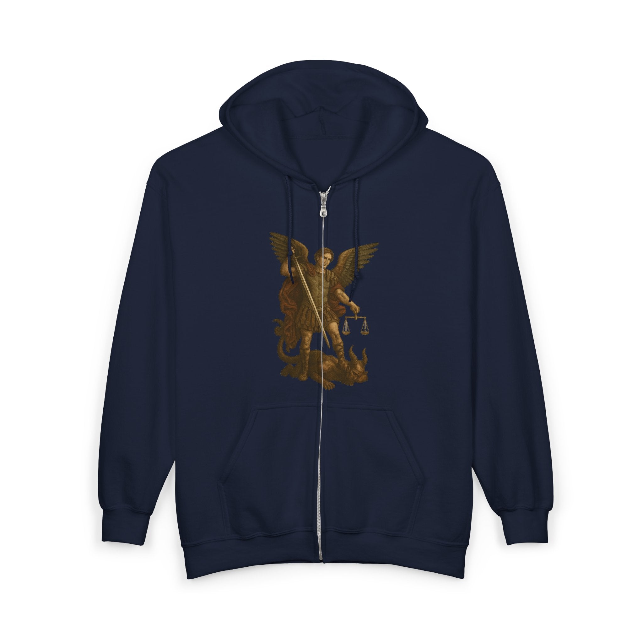 Michael The Arch Angel (Image Only) Full Zip Up Hoodie