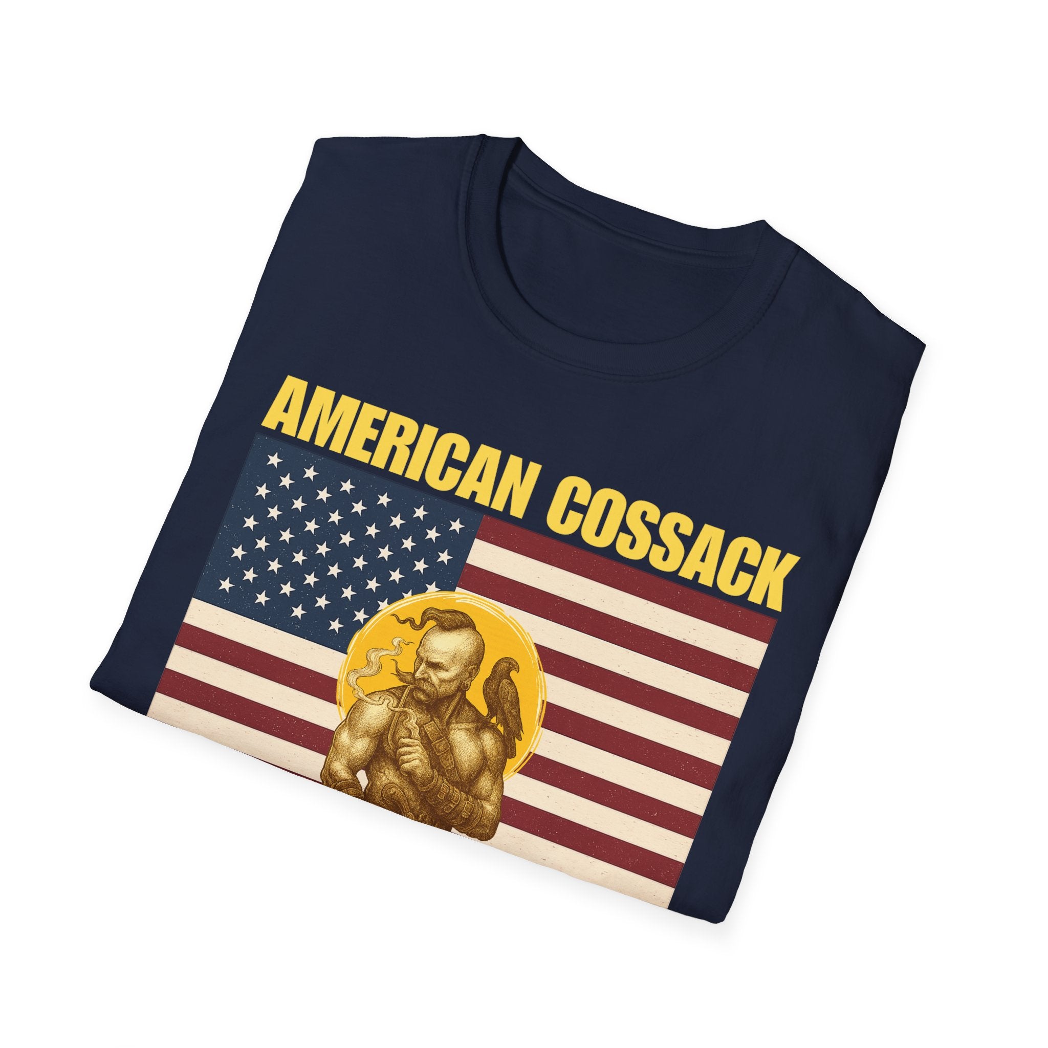 Patriotic American Cossack Alt Design Softstyle T-Shirt