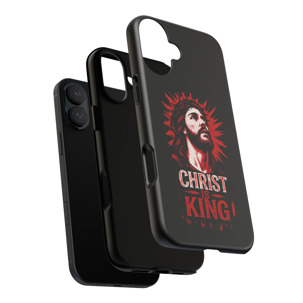 Christ is King Phone Case, Tough Phone Cover for Christian Faith
