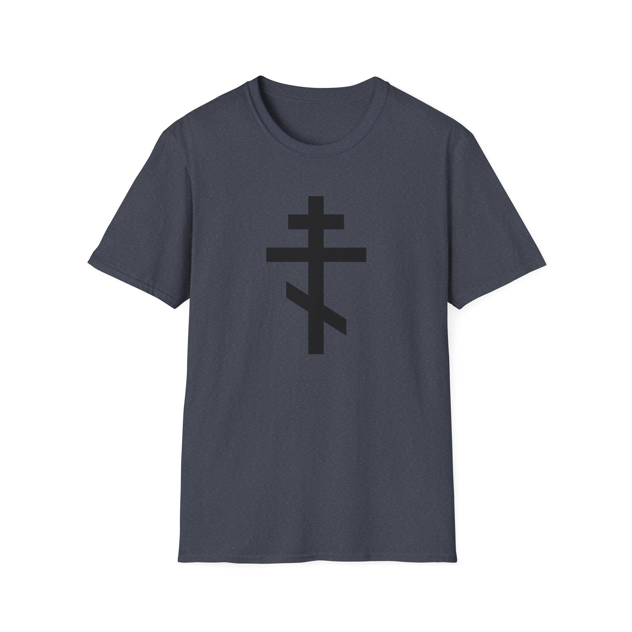 Crucifix Black Unisex Cotton Softstyle T-Shirt