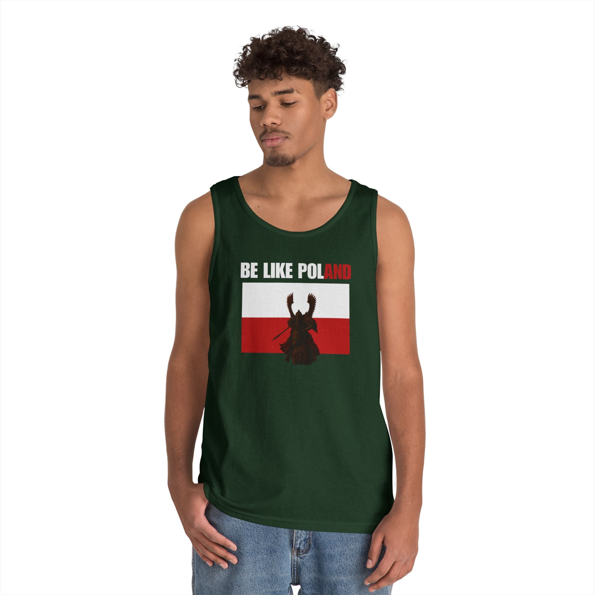 Be Like Poland Winged Hussar Heavy Cotton Tank Top