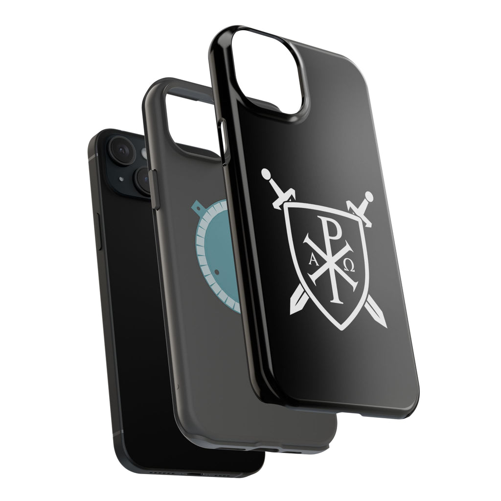 Swords and Shield Pi Chi Rho Graphic Design Magnetic Impact-Resistant Cases