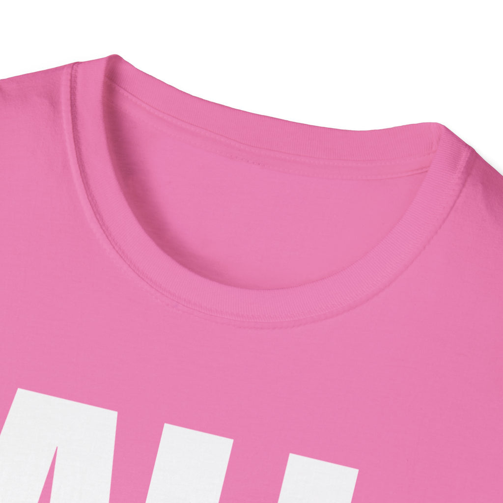 All Lives Matter White Text Softstyle Cotton Shirt T-Shirt