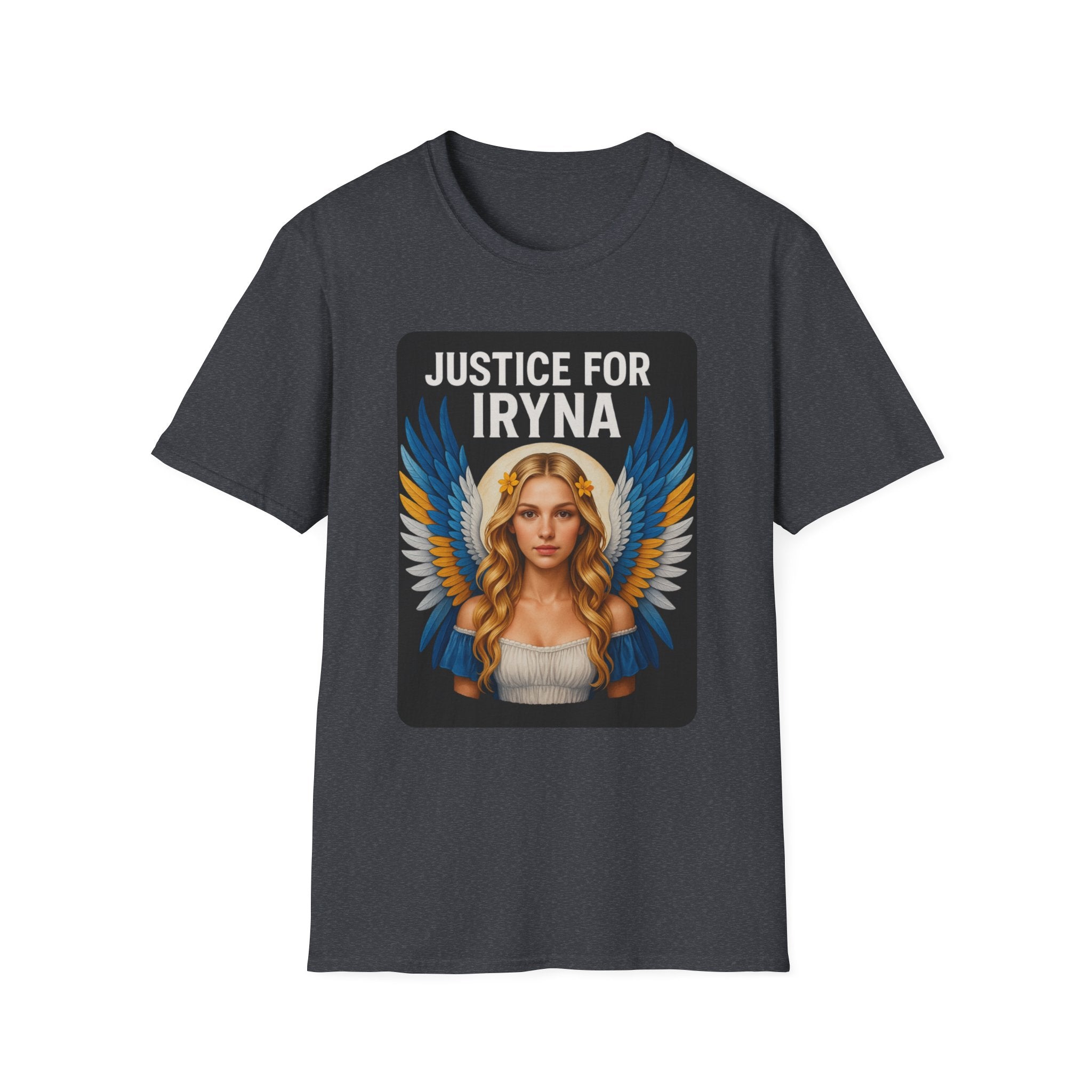 Justice for Iryna Unisex Softstyle T-Shirt, Protest T-Shirt, Statement Apparel