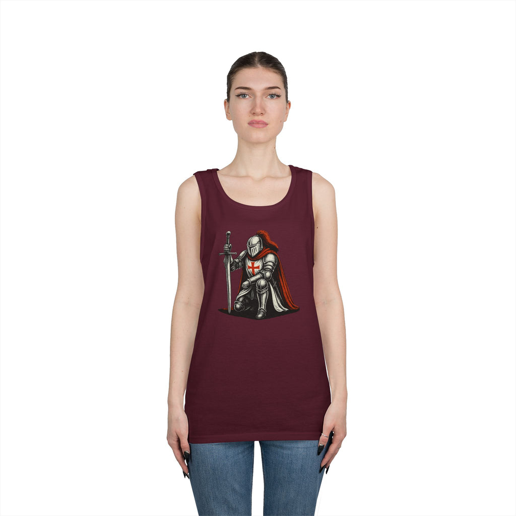 Crusader Knight Unisex Heavy Cotton Tank Top