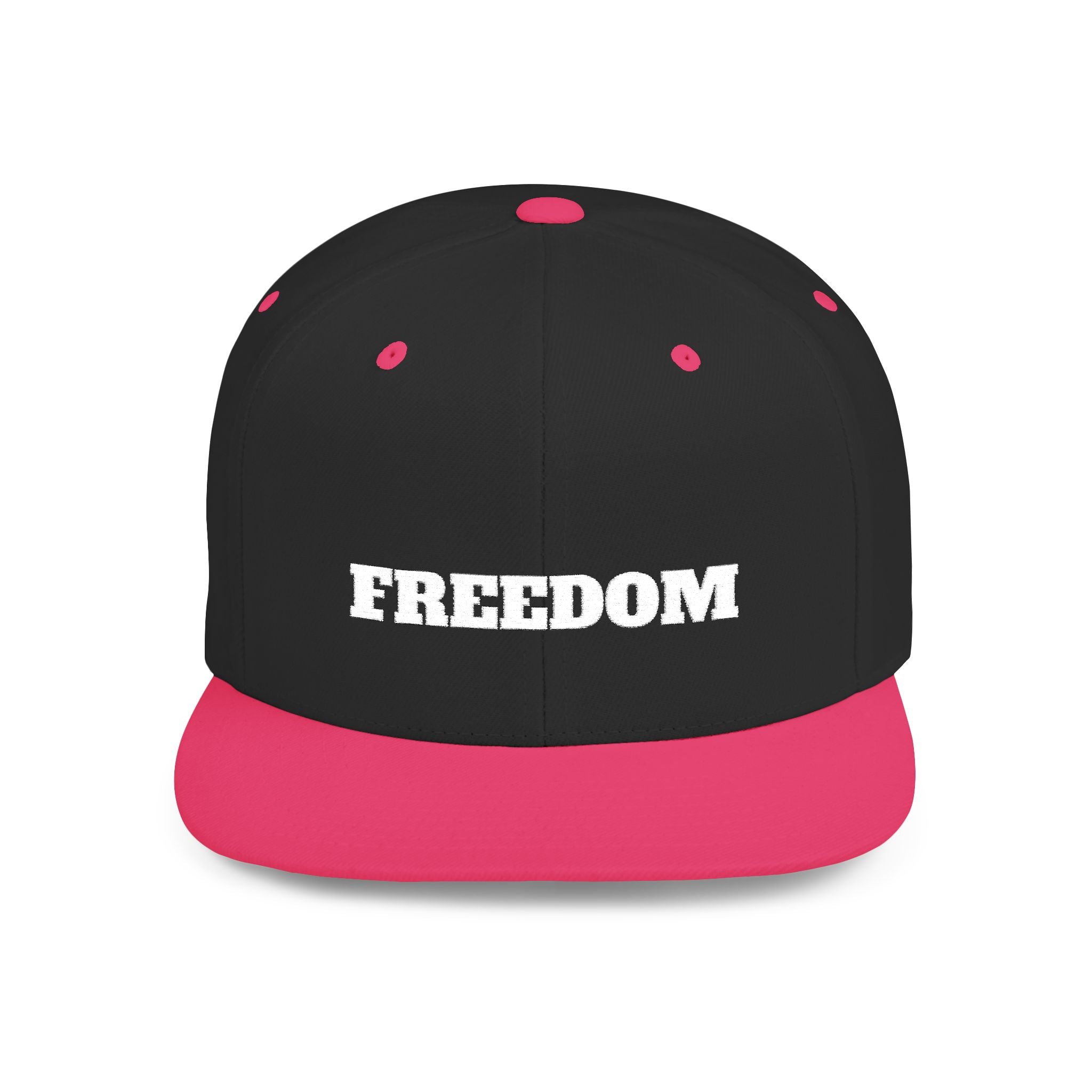 Freedom Flat Bill Snapback Cap, Freedom Adjustable Hat