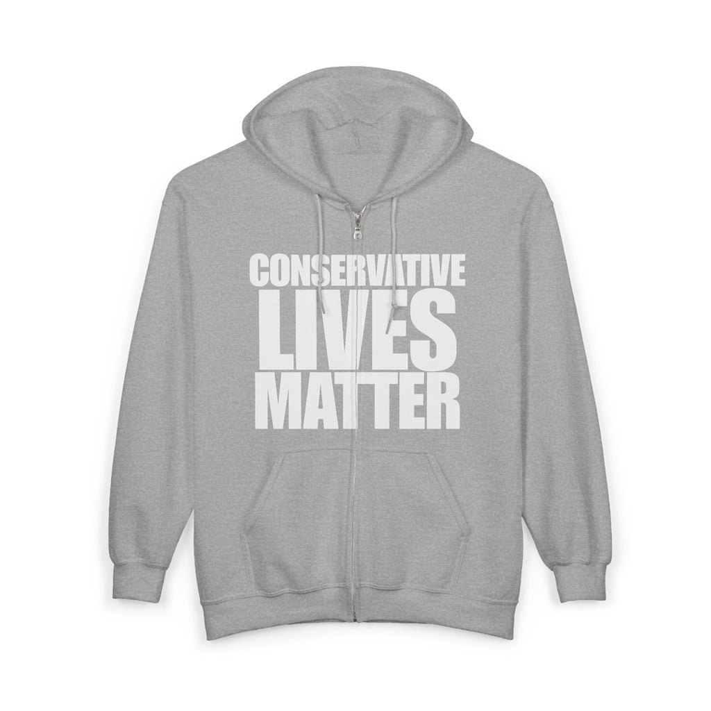 Conservative Lives Matter Full Zip Hoodie Sweatshirt