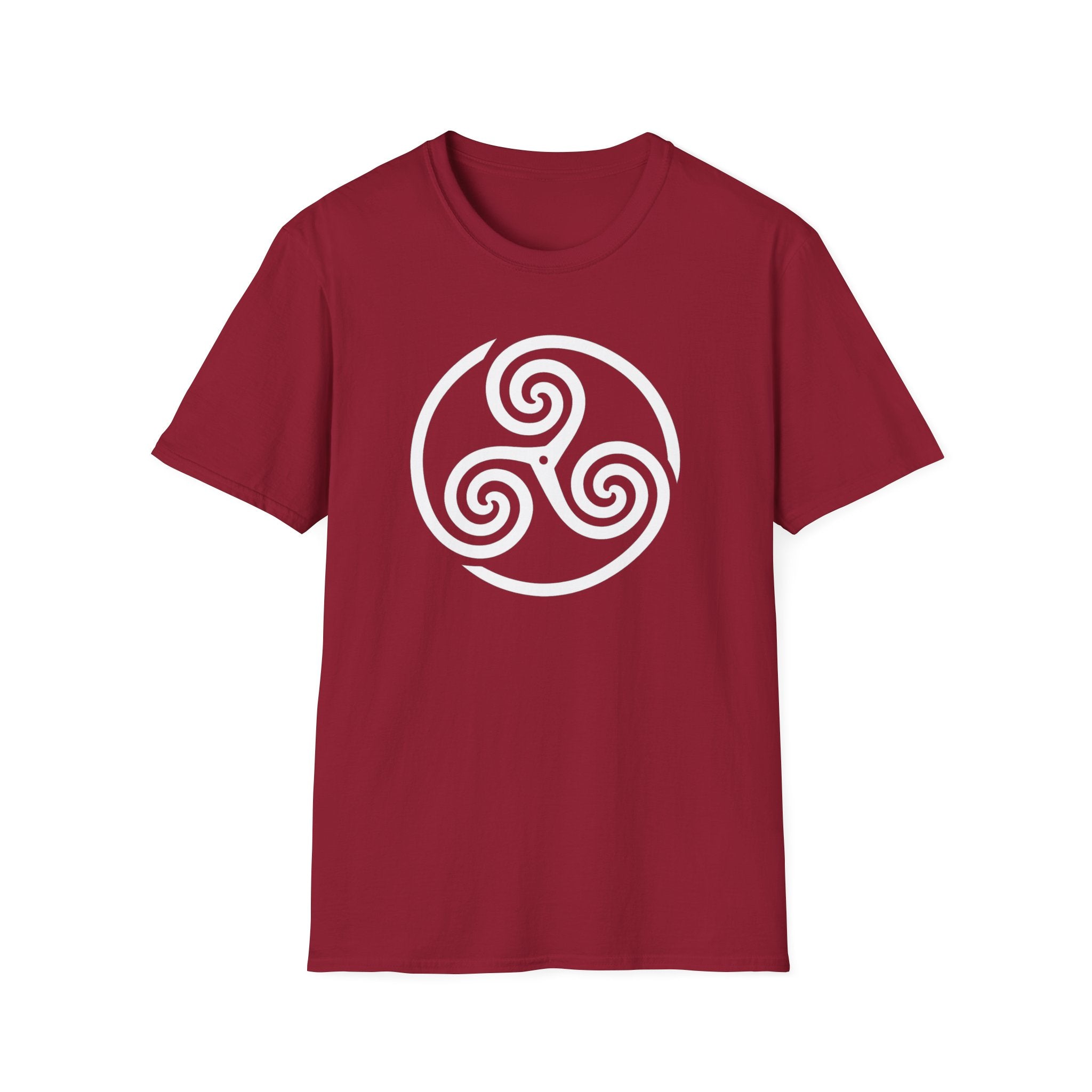 Celtic Spiral Triskele Symbol Alt Design White Unisex Tank Top