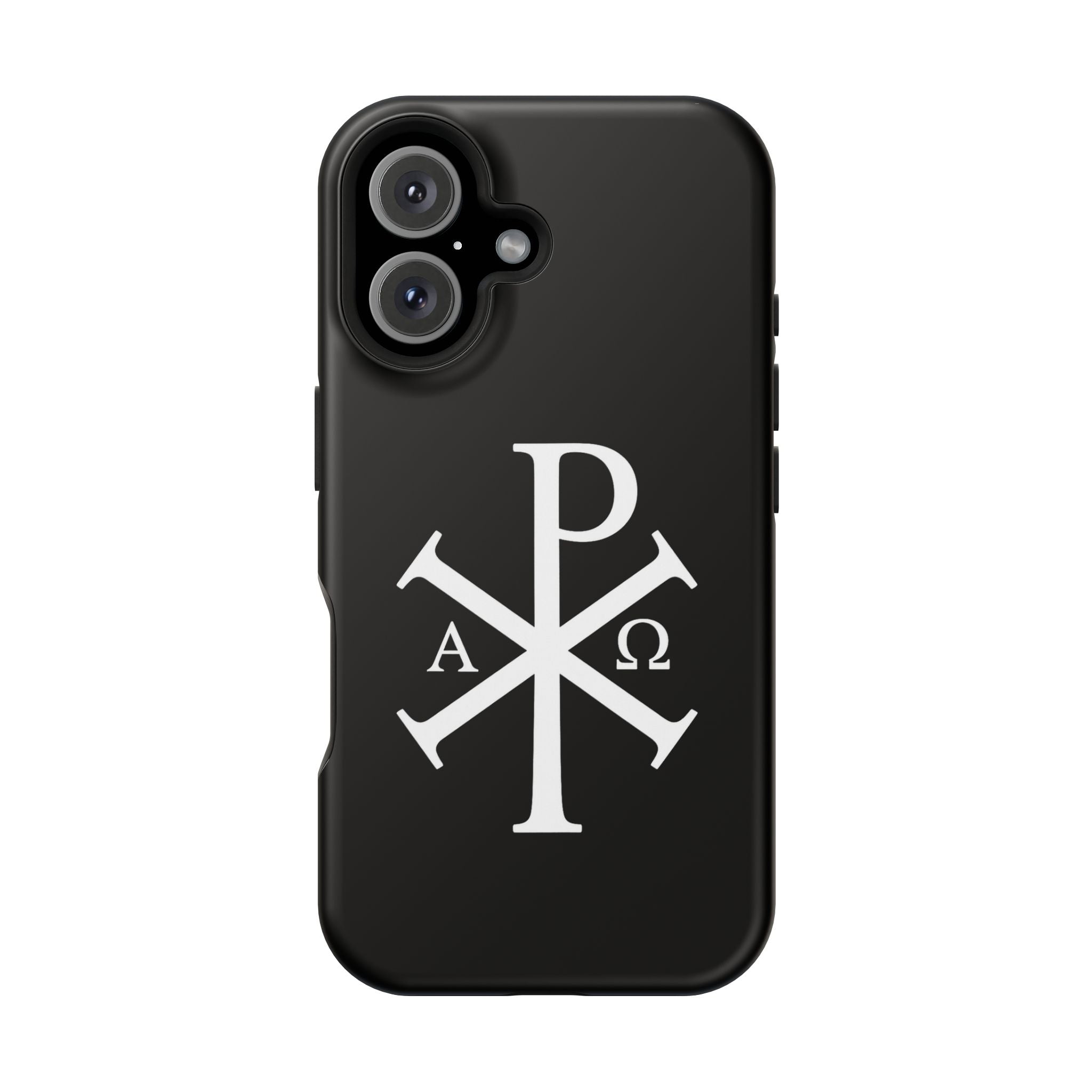 Pi Chi Rho White Design Magnetic Impact-Resistant Cases