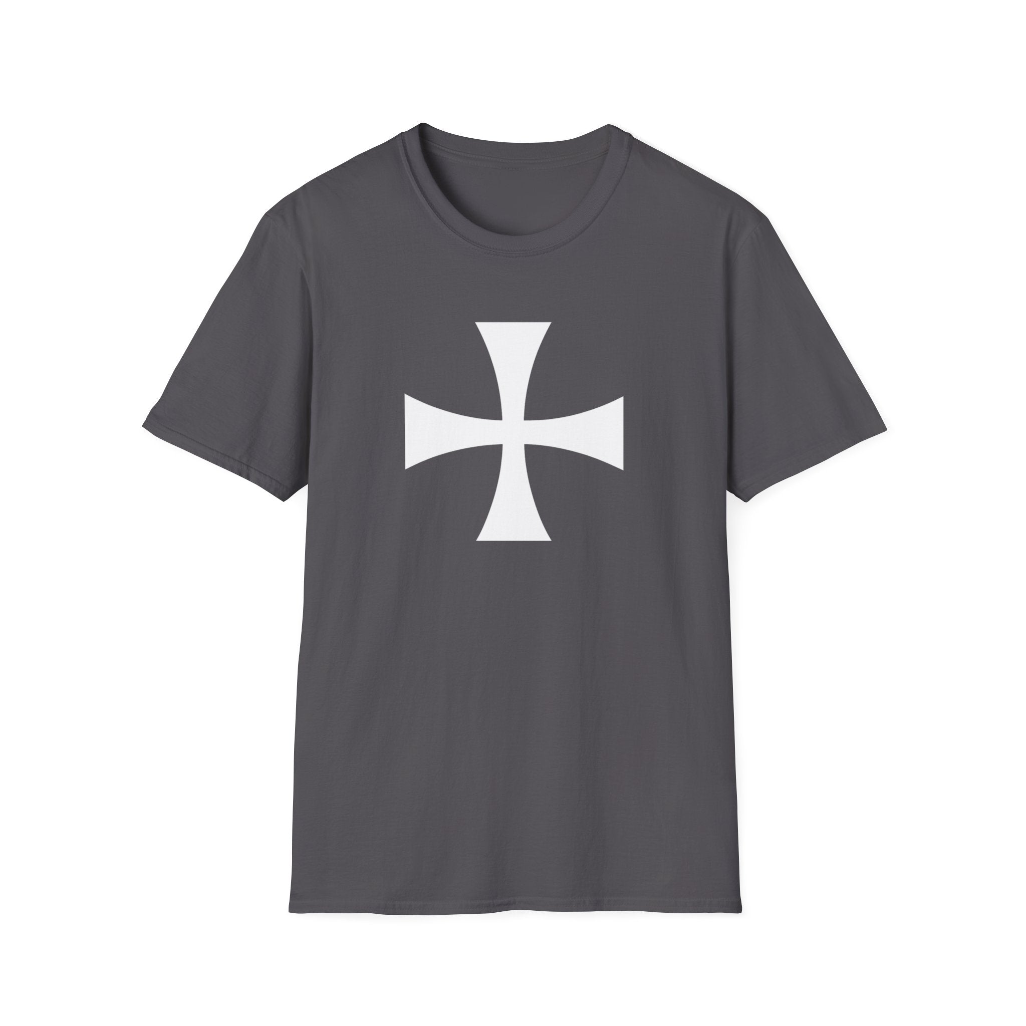 Teutonic Cross White Softstyle Cotton T-Shirt