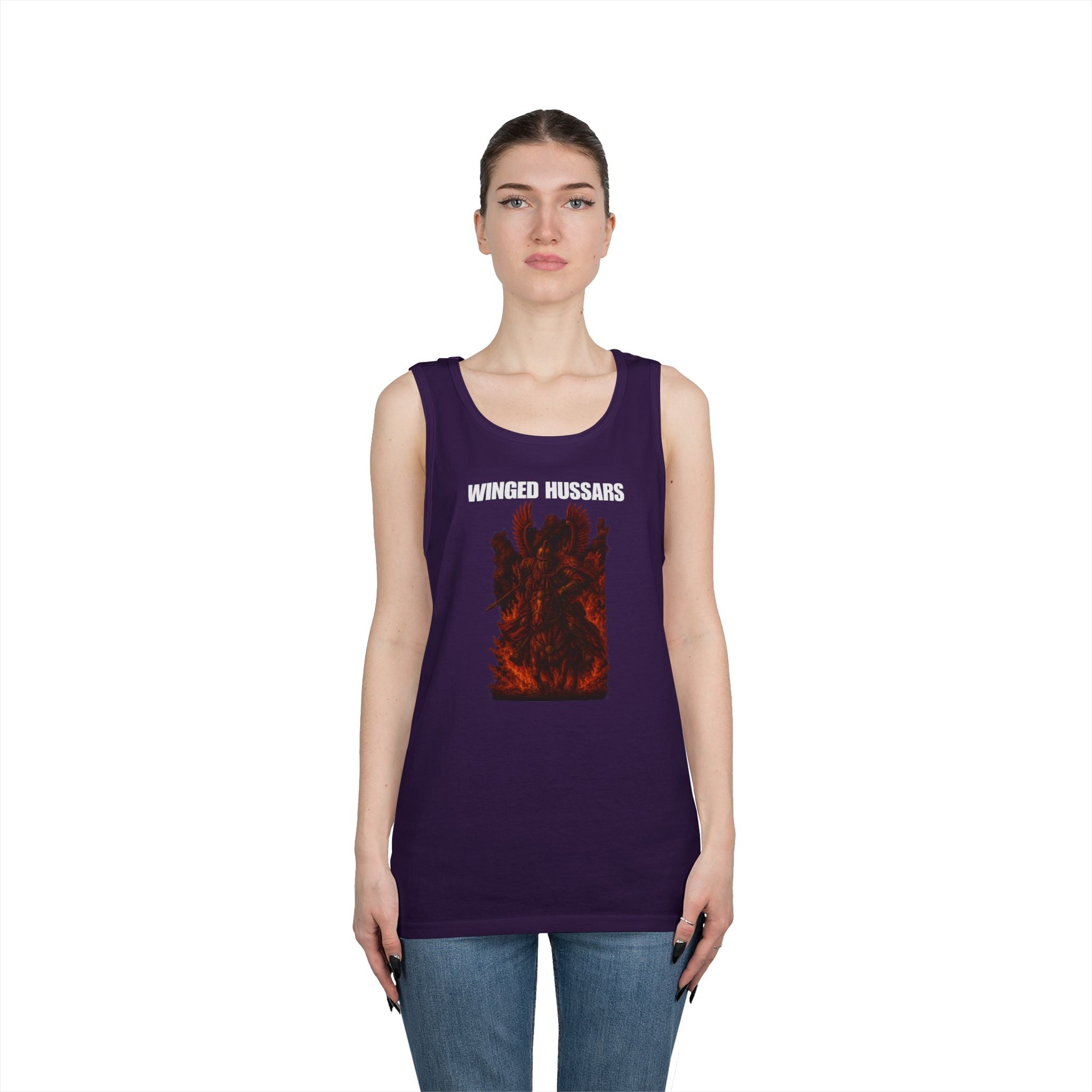 Winged Hussars Fiery Heavy Cotton Tank Top