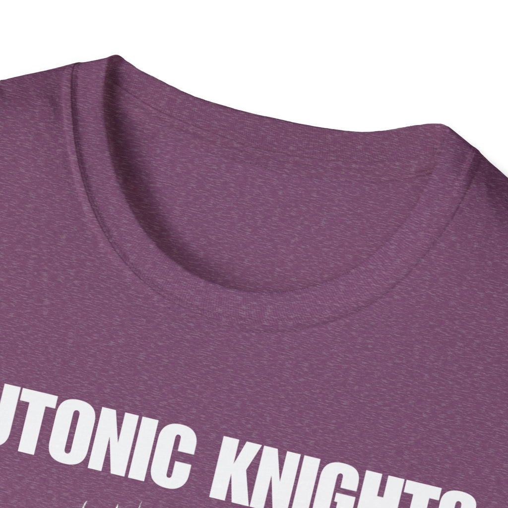 Teutonic Knights Front and Back White Teutonic Cross Graphic Softstyle Cotton Shirt T-Shirt