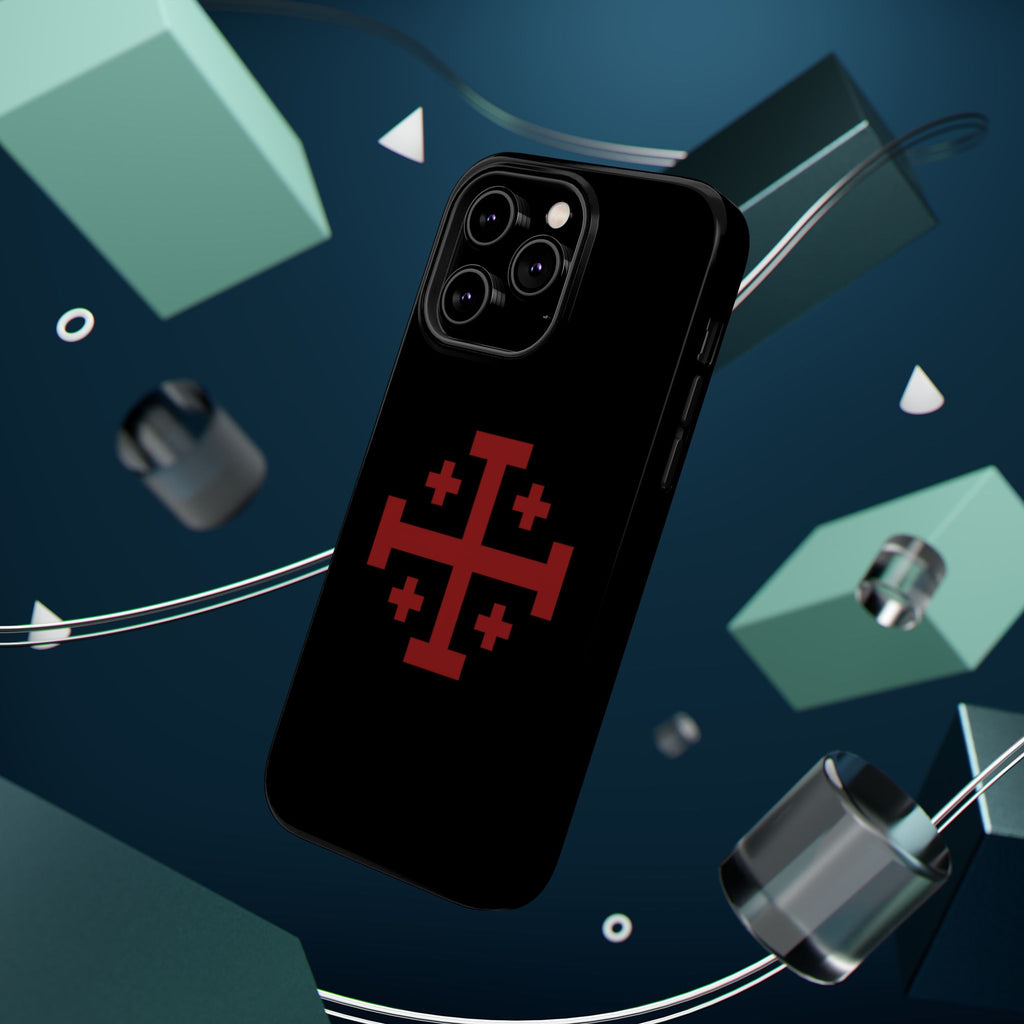 Cross Of Jerusalem Red Design Magnetic Impact-Resistant Cases