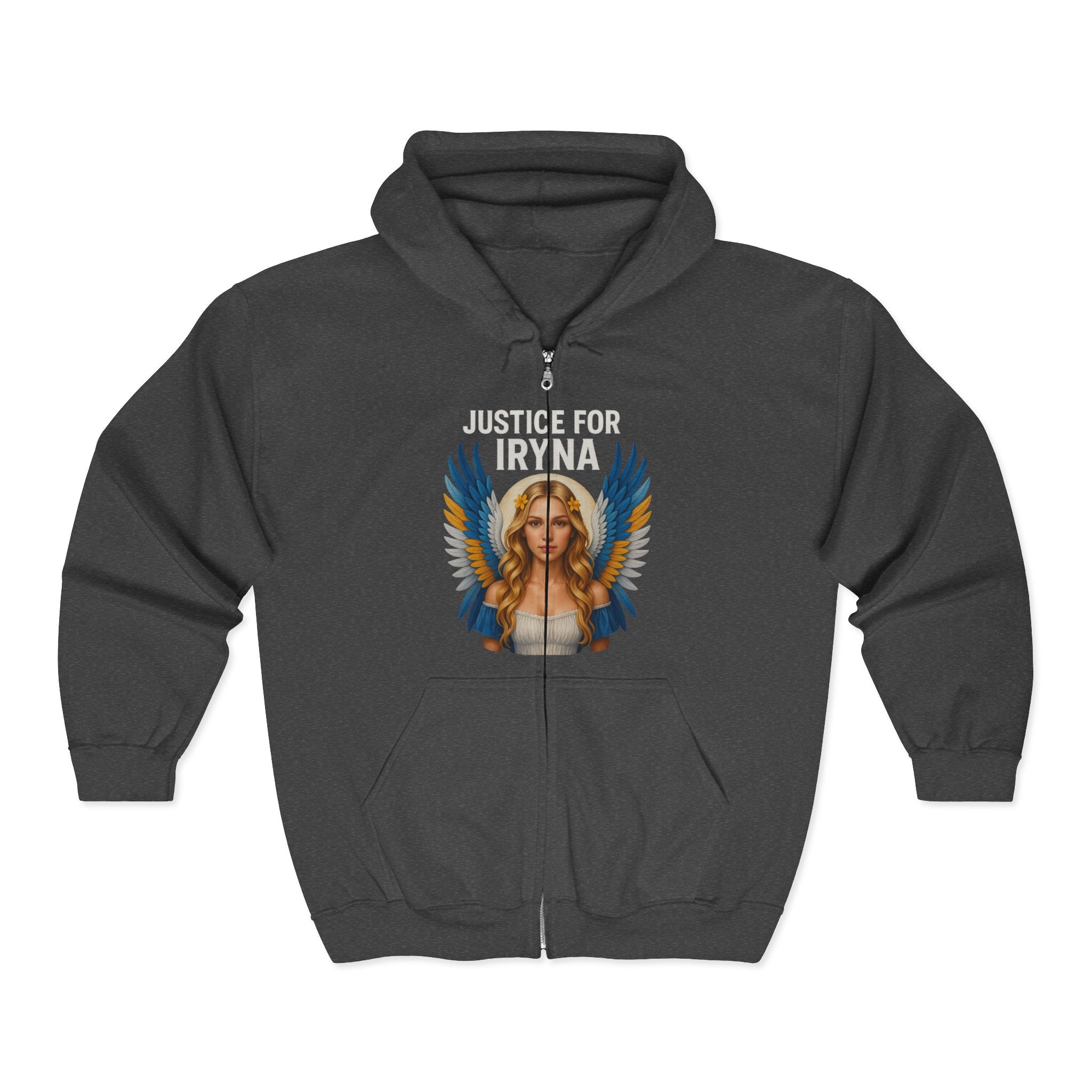Justice for Iryna Zip-Up Hoodie, Justice for Iryna Sweatshirt