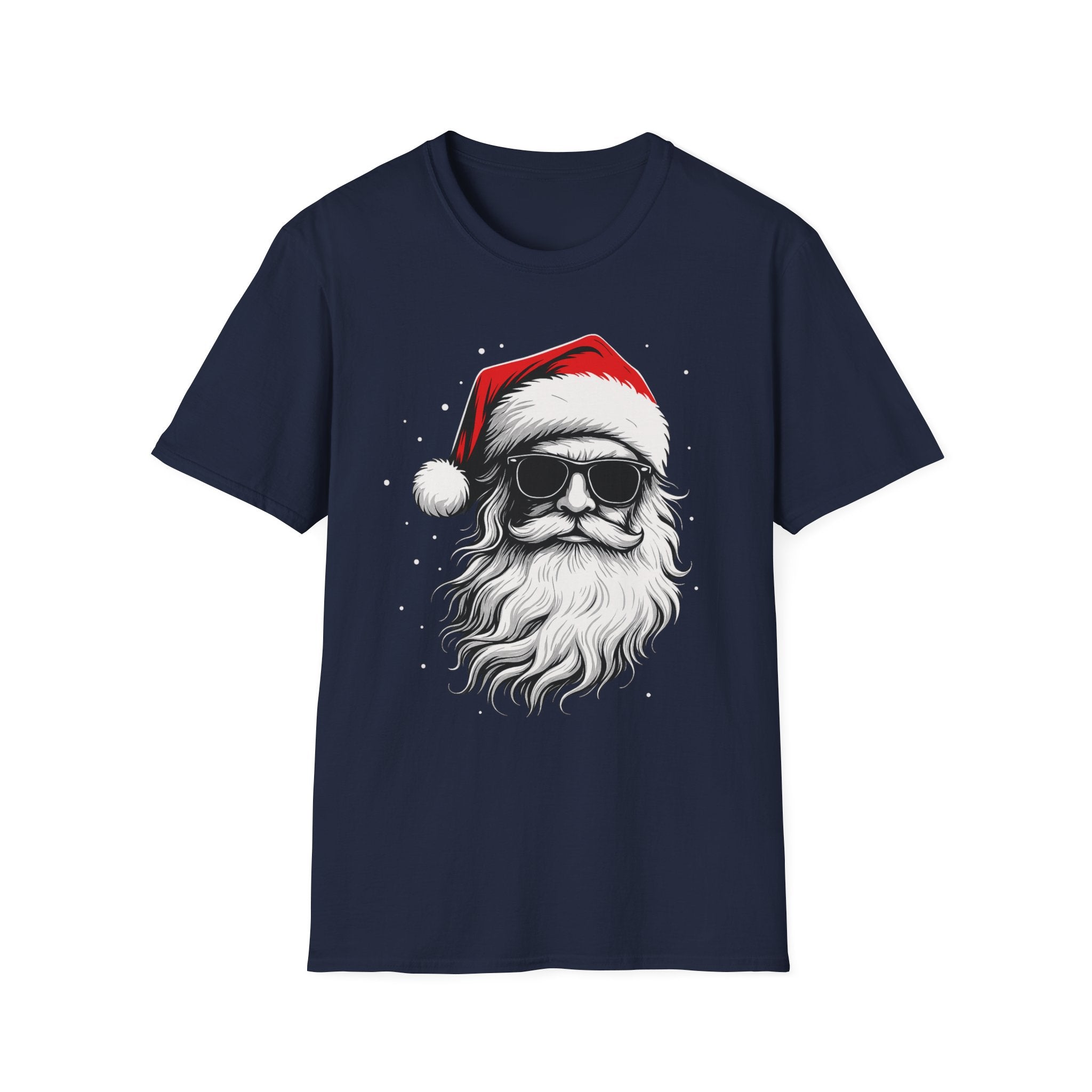 Santa with Sunglasses T-Shirt | Funny Christmas Tee | Cool Holiday Shirt