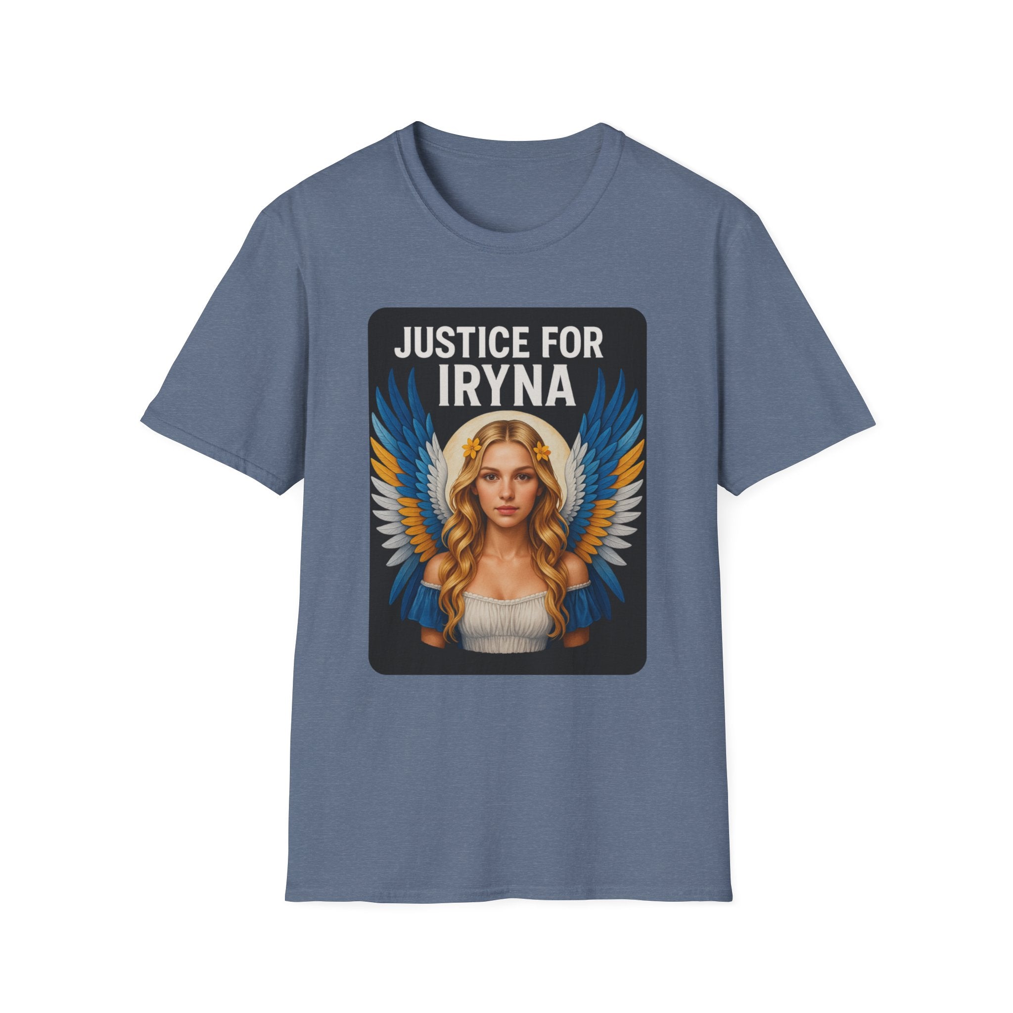 Justice for Iryna Unisex Softstyle T-Shirt, Protest T-Shirt, Statement Apparel