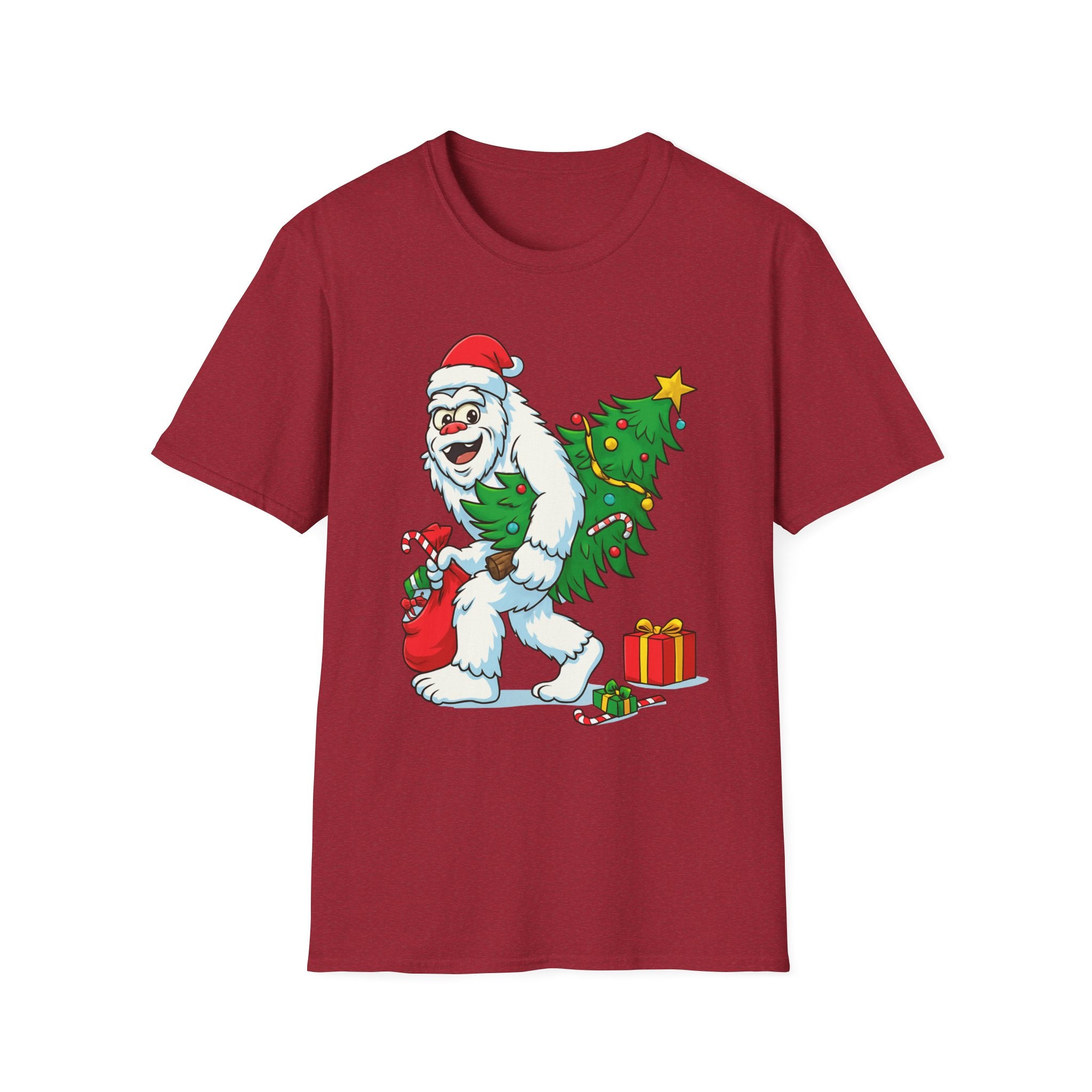 Yeti Stole Christmas T-Shirt | Funny Holiday Tee | Festive Unisex Cotton Shirt