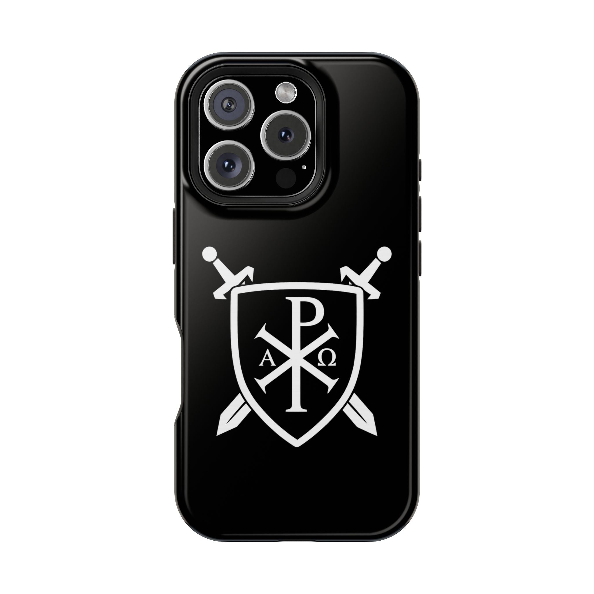Swords and Shield Pi Chi Rho Graphic Design Magnetic Impact-Resistant Cases