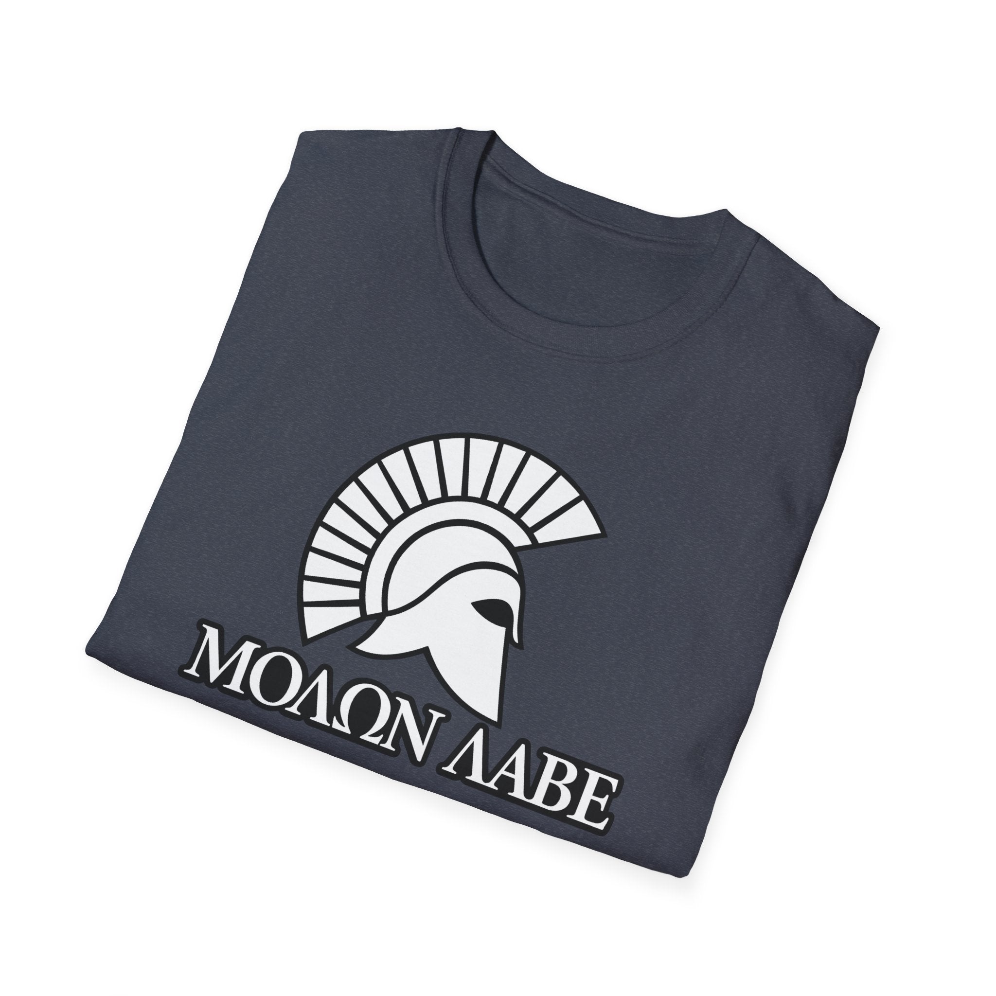Molon Labe "Come and Take It!" in Greek White Design Softstyle Cotton T-Shirt Softstyle Cotton T-Shirt