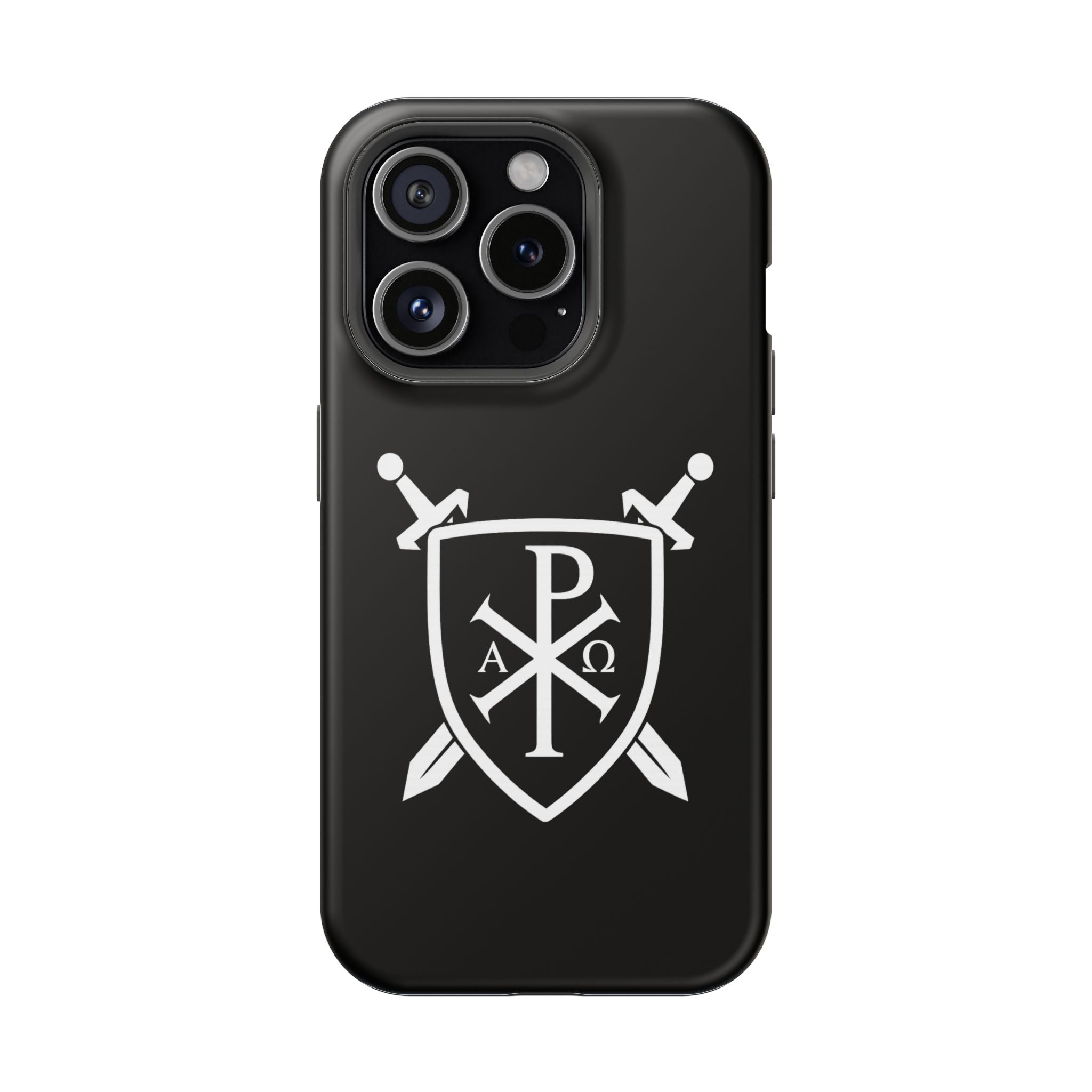 Swords and Shield Pi Chi Rho Graphic Design Magnetic Impact-Resistant Cases