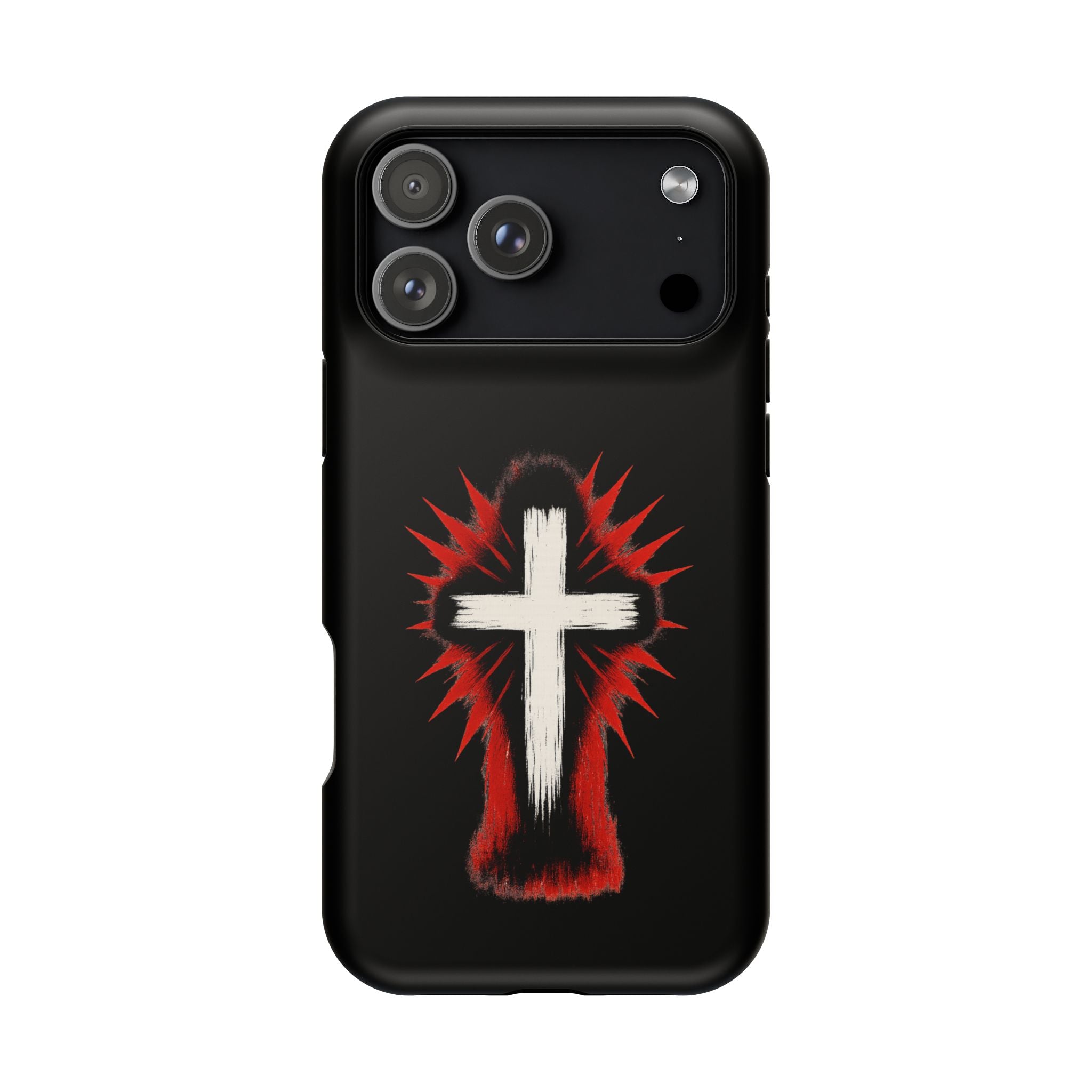 Crucifix Magnetic Impact Resistant Phone Case