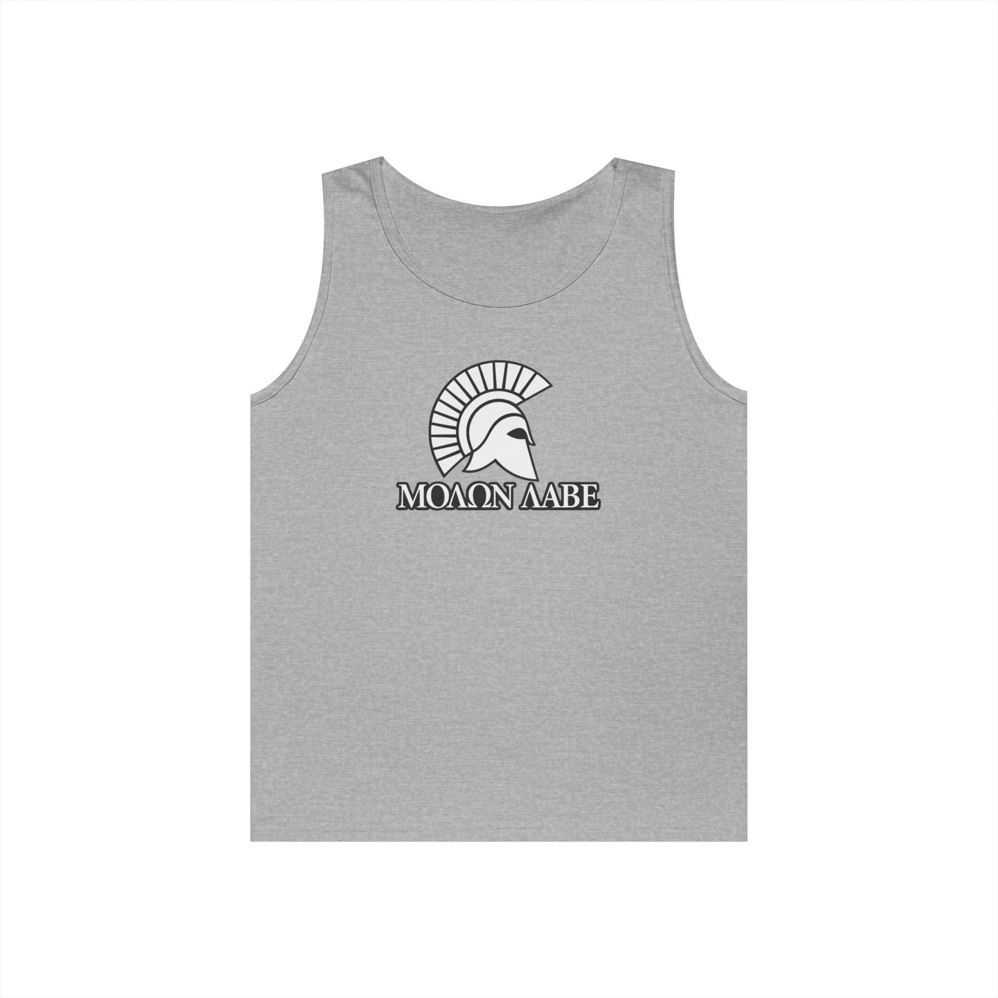 Molon Labe "Come and Take It!" in Greek Heavy Cotton Tank Top
